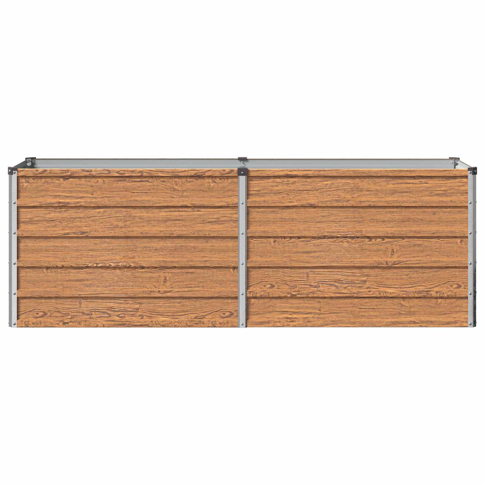 Verhoogd Tuinbed Houtbruin 160 x 40 x 55 cm koudgewalst staal image 3