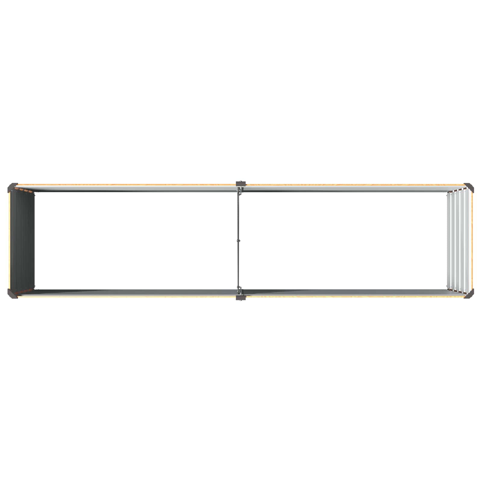 Verhoogd Tuinbed Naturel 160 x 40 x 55 cm koudgewalst staal image 5