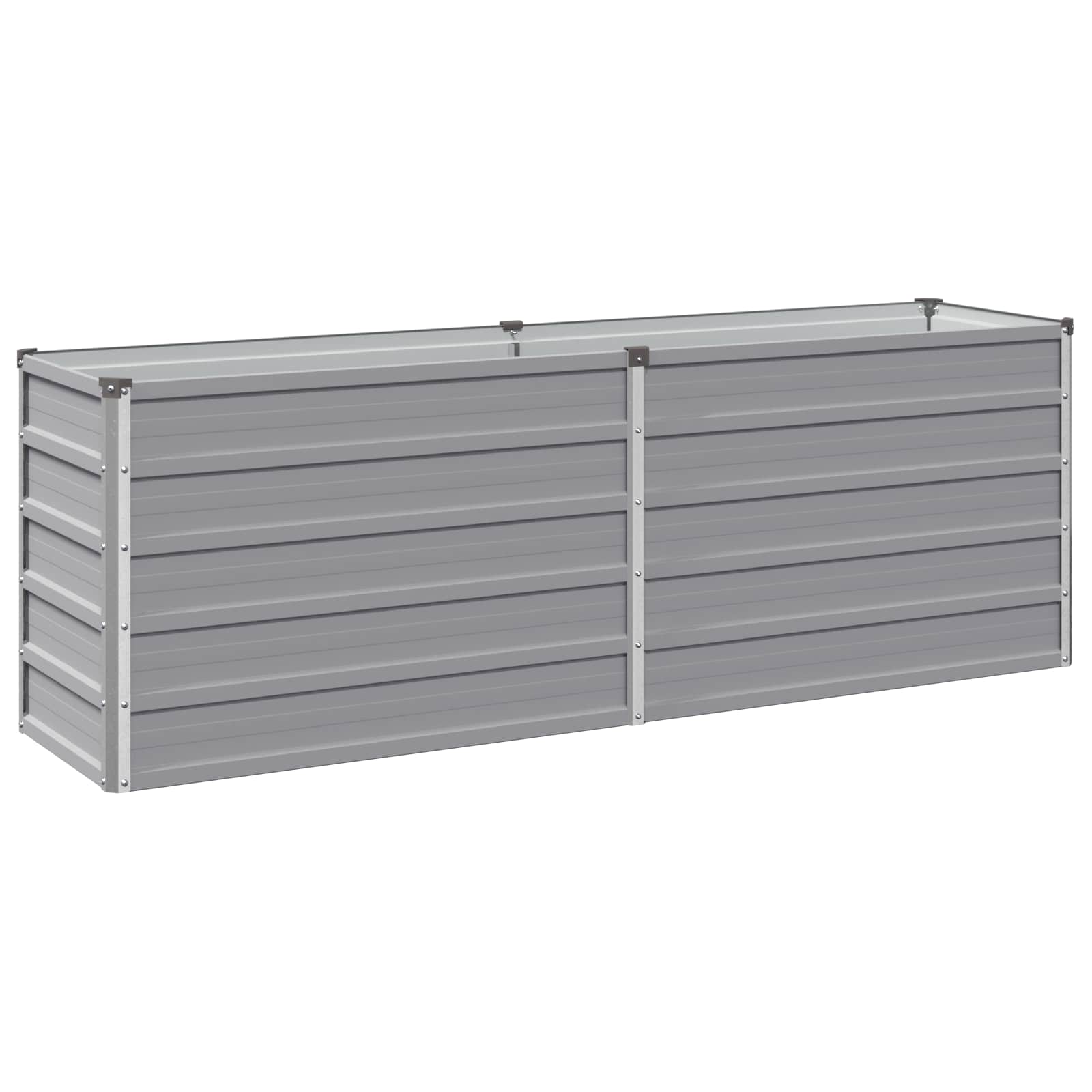 Verhoogd Tuinbed Grijs 160 x 40 x 55 cm koudgewalst staal image 2