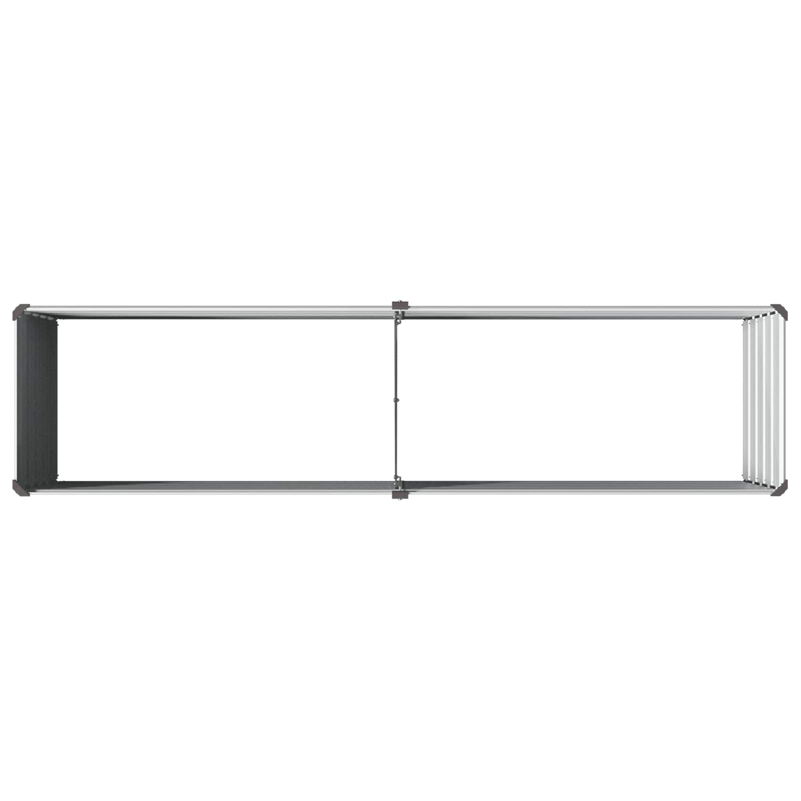 Verhoogd Tuinbed Grijs 160 x 40 x 55 cm koudgewalst staal image 5