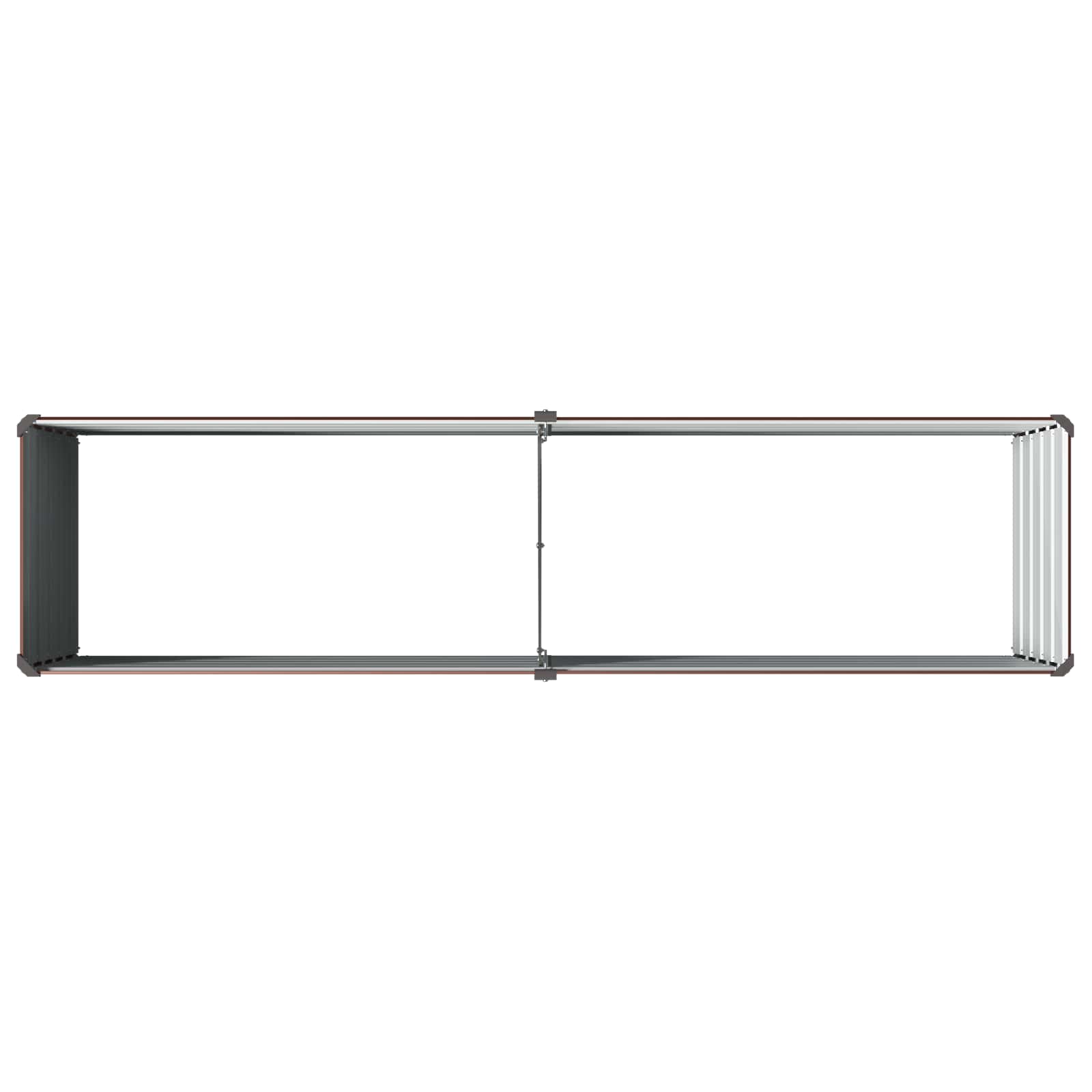 Verhoogd Tuinbed Bruin 160 x 40 x 55 cm koudgewalst staal image 5