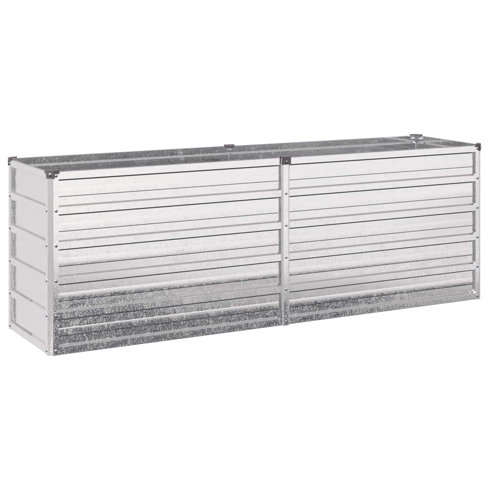 Verhoogd Tuinbed Zilverkleurig 160 x 40 x 55 cm gegalvaniseerd image 2