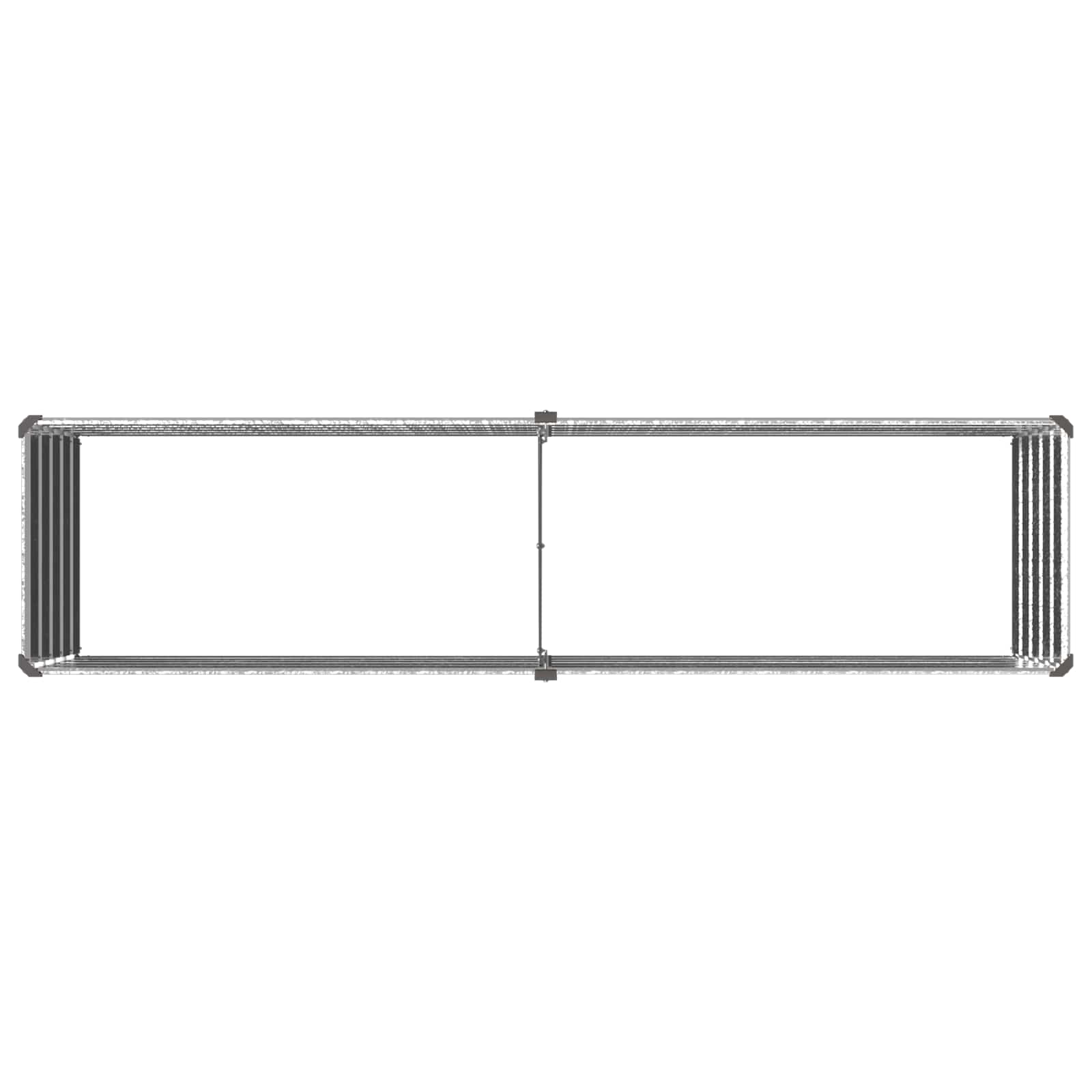 Verhoogd Tuinbed Zilverkleurig 160 x 40 x 55 cm gegalvaniseerd image 5