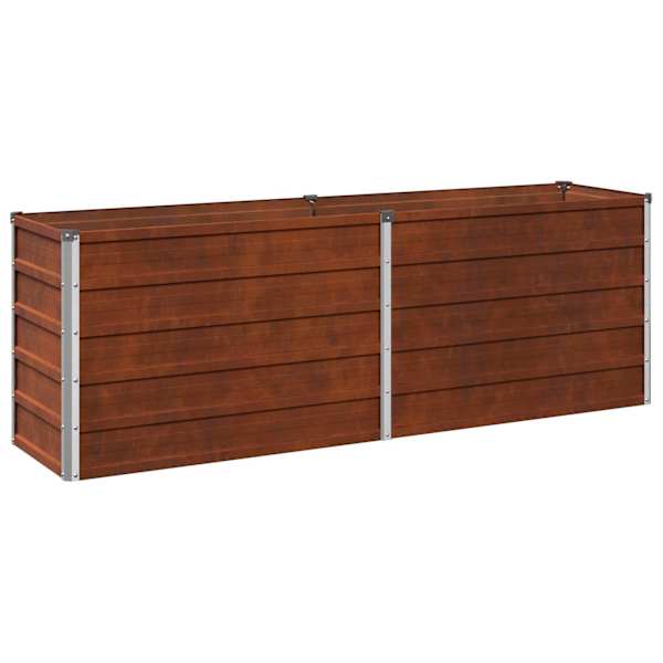 vidaXL T&otilde;stetud Aiapeenar Rooste 160 x 40 x 55 cm papp