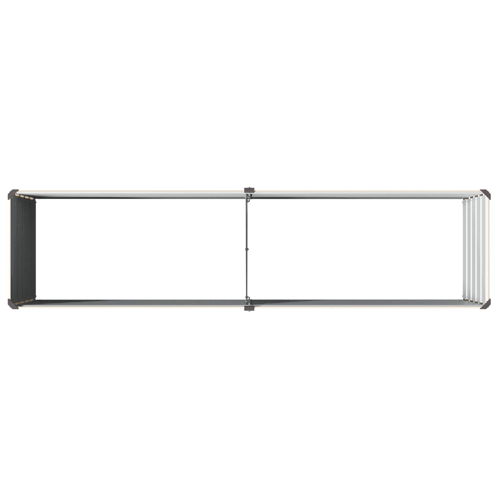 Verhoogd Tuinbed Ivoor 160 x 40 x 55 cm koudgewalst staal image 5