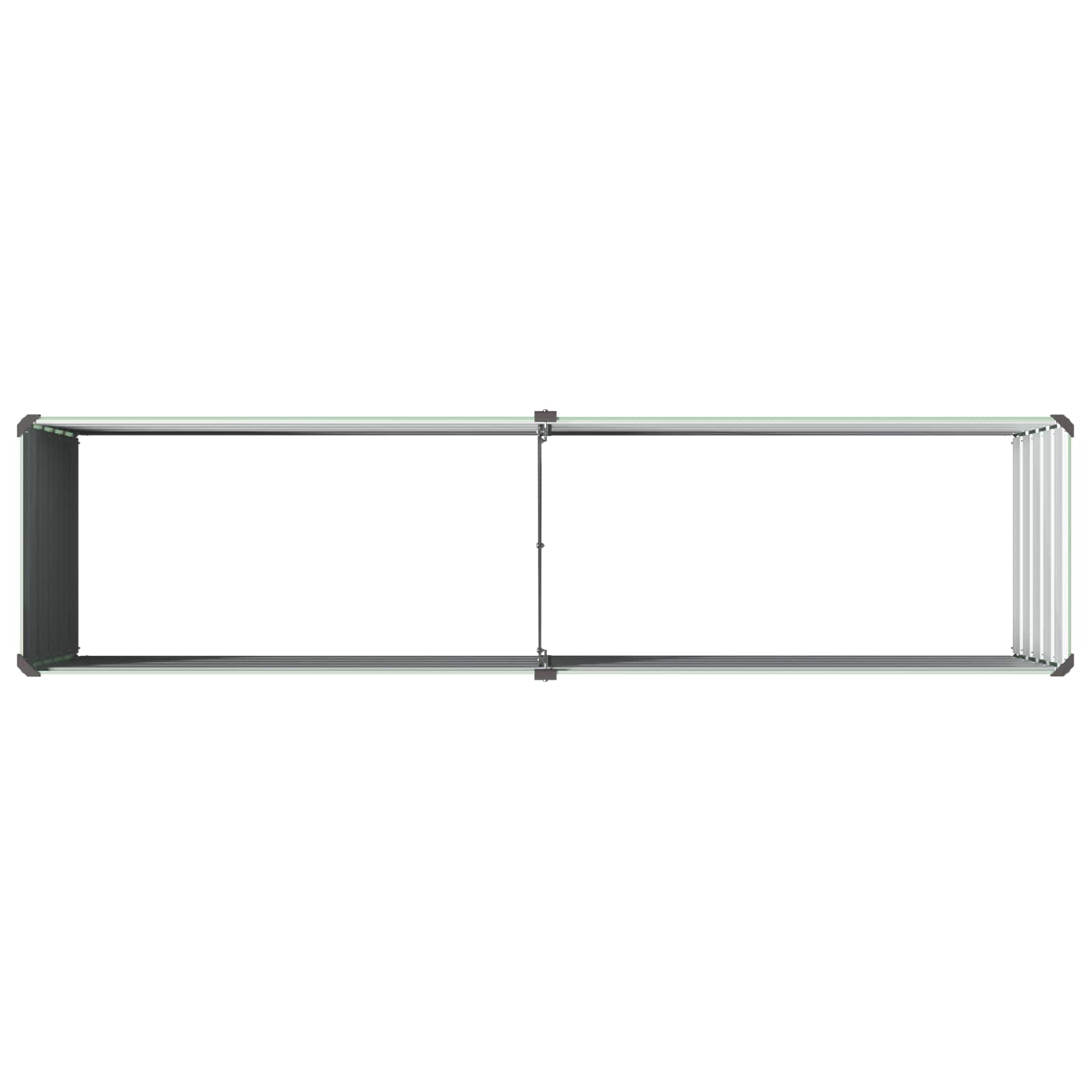 Verhoogd Tuinbed Pastelgroen 160 x 40 x 55 cm koudgewalst staal image 5