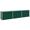 vidaXL T&otilde;stetud Aiapeenar Roheline 240 x 40 x 55 cm k&uuml;lmvalatud teras