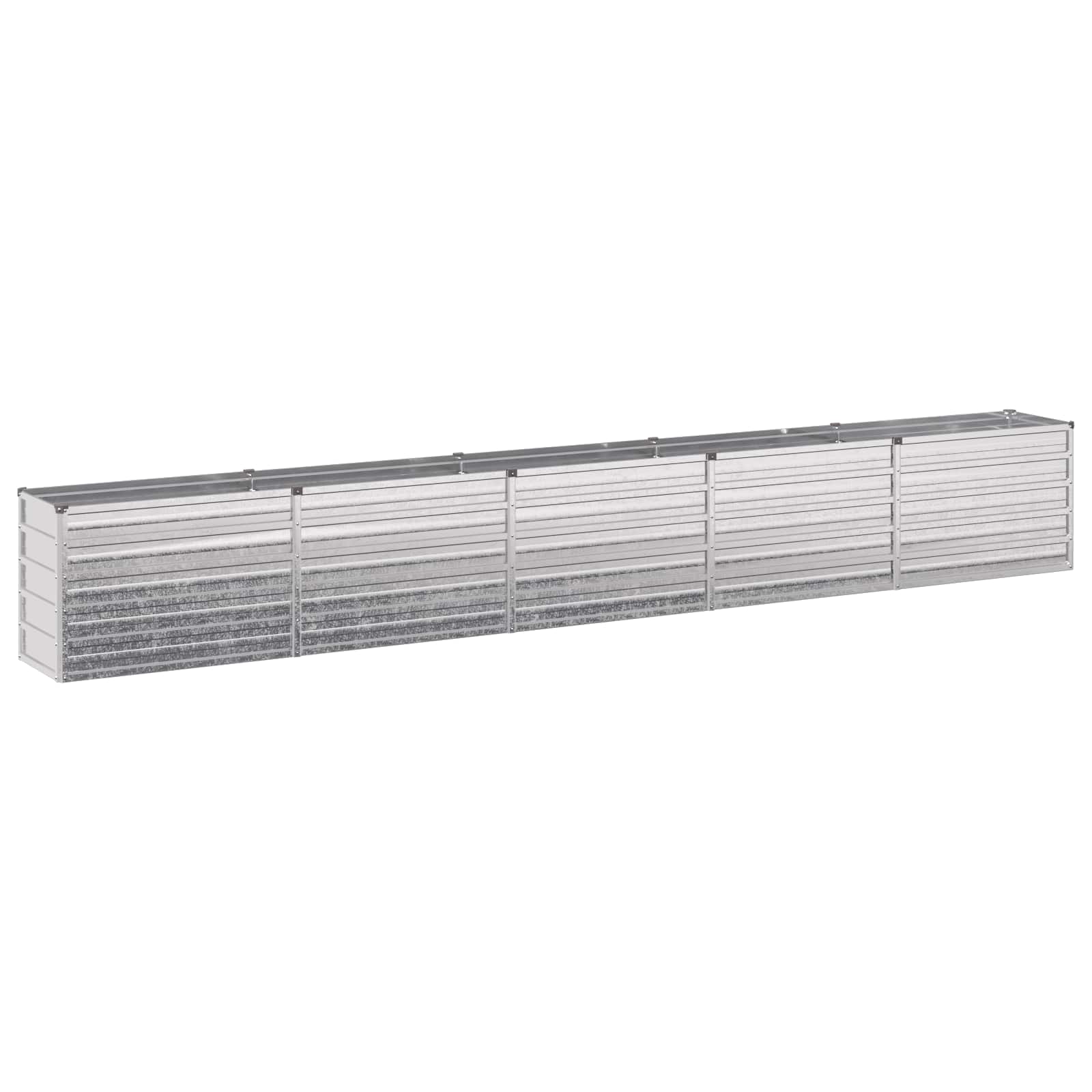 Verhoogd Tuinbed Zilverkleurig 400 x 40 x 55 cm gegalvaniseerd image 2