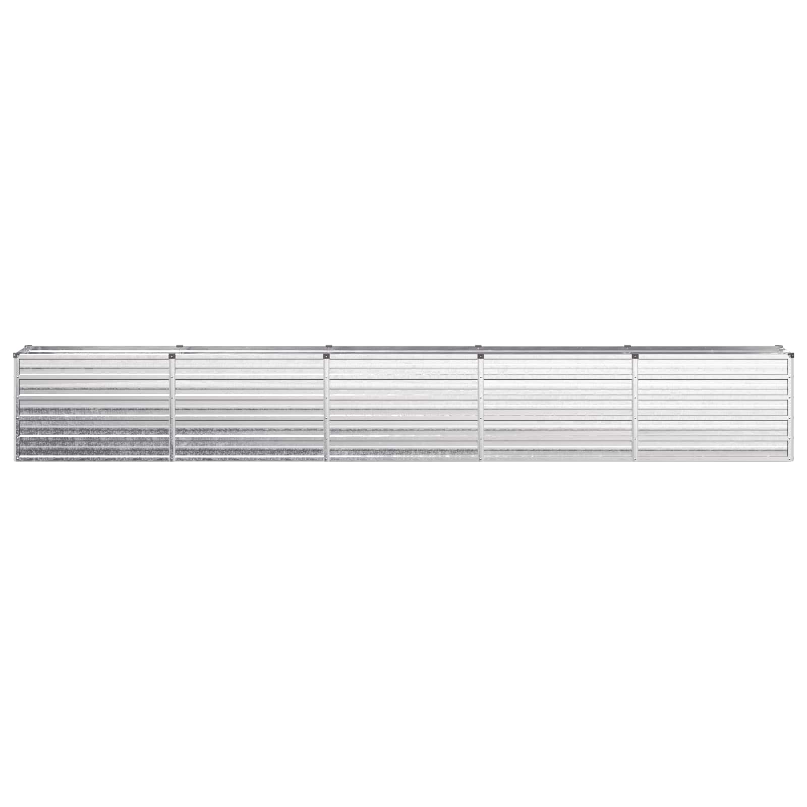 Verhoogd Tuinbed Zilverkleurig 400 x 40 x 55 cm gegalvaniseerd image 3