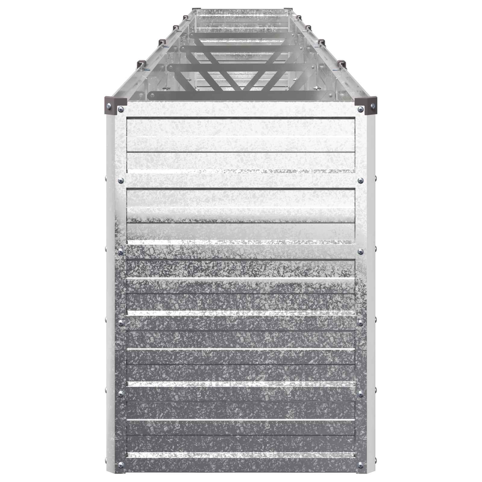 Verhoogd Tuinbed Zilverkleurig 400 x 40 x 55 cm gegalvaniseerd image 4