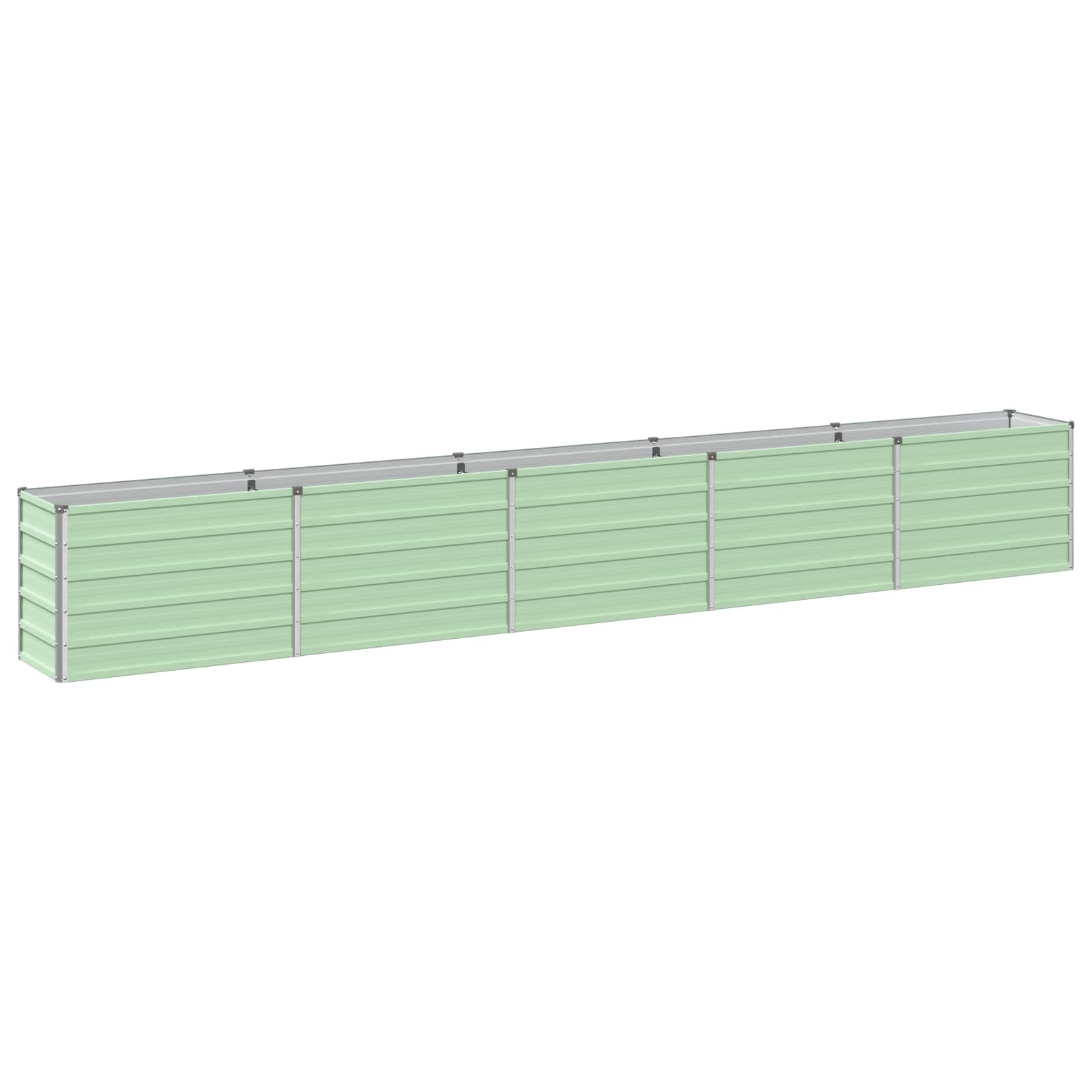 Verhoogd Tuinbed Pastelgroen 400 x 40 x 55 cm koudgewalst staal image 2