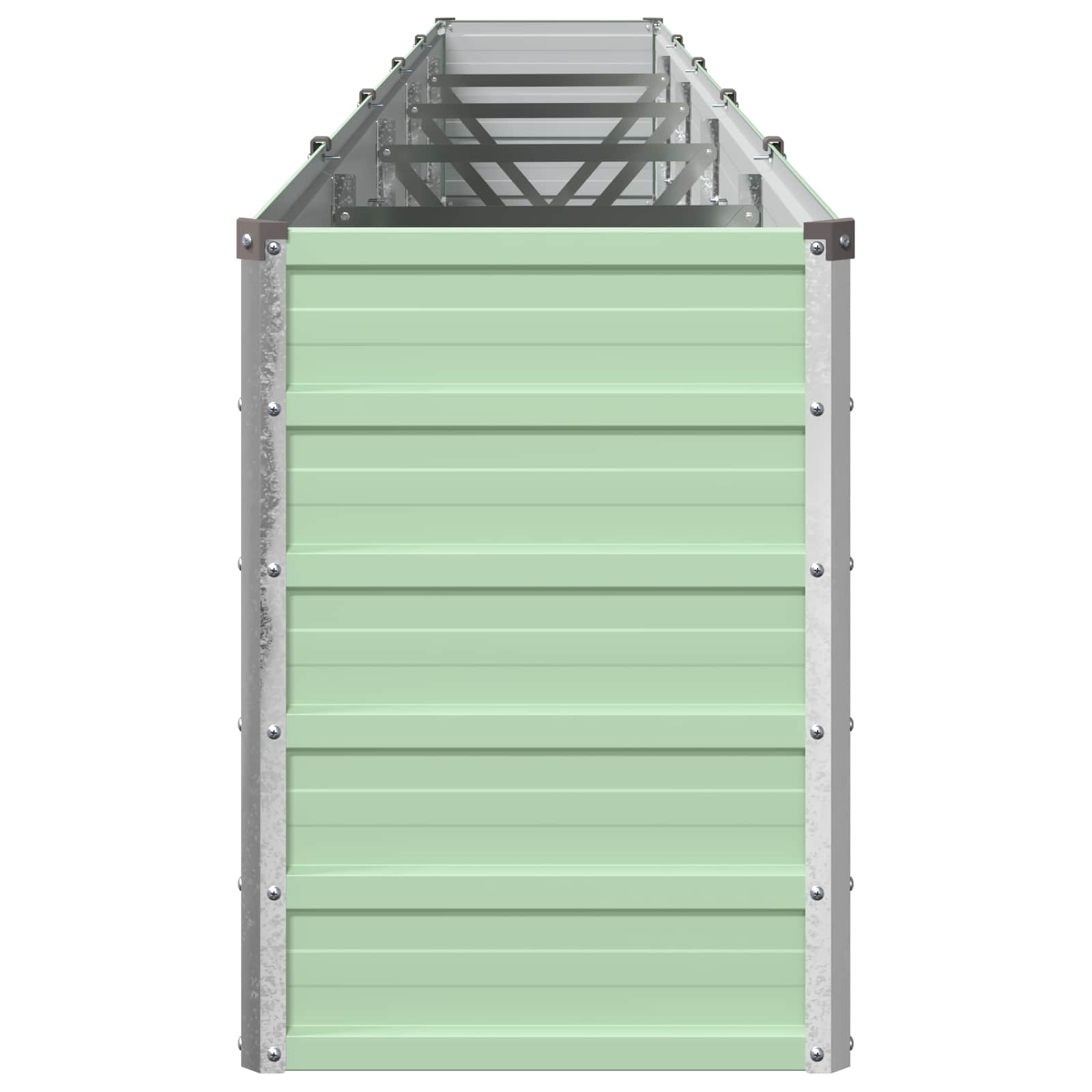 Verhoogd Tuinbed Pastelgroen 400 x 40 x 55 cm koudgewalst staal image 4