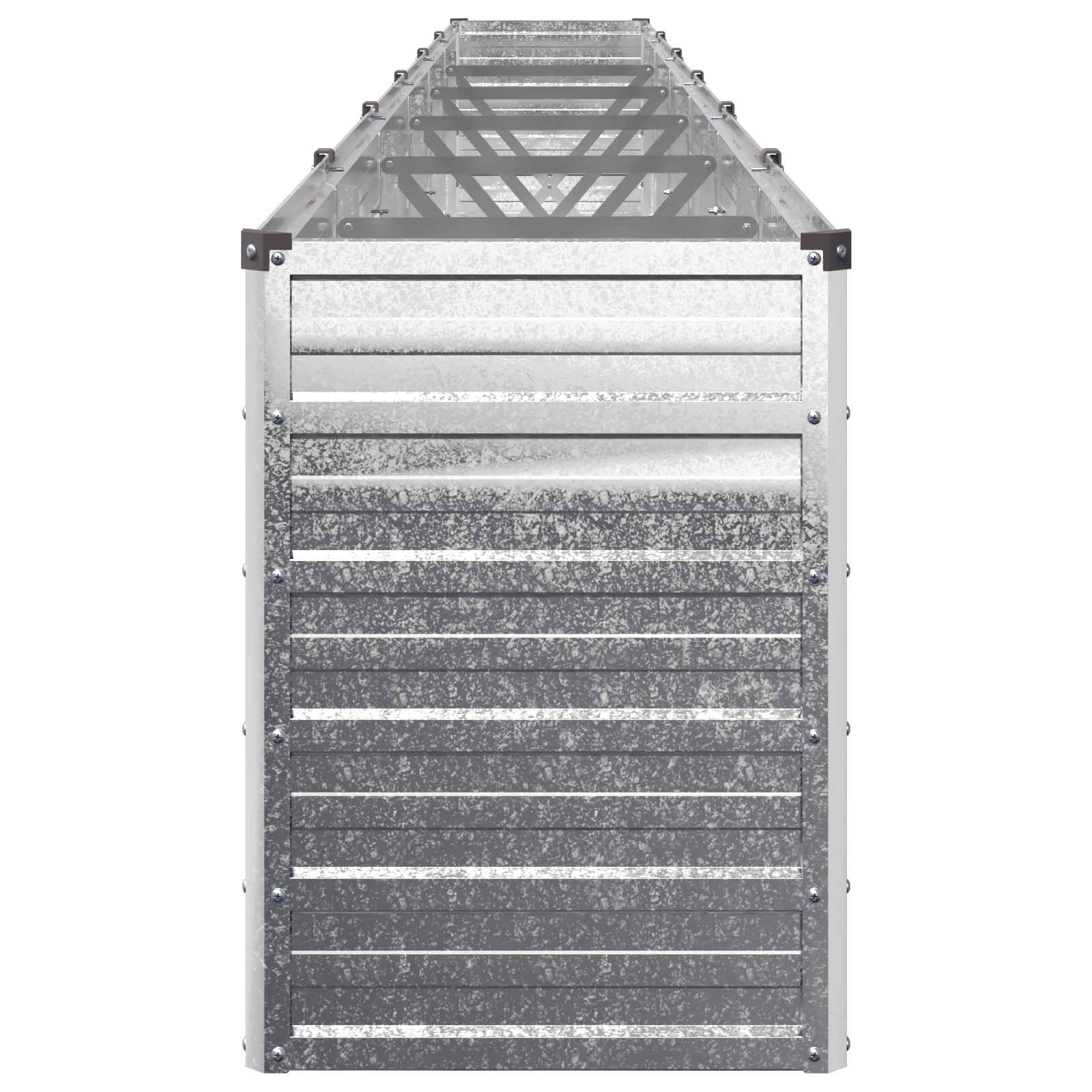 Verhoogd Tuinbed Zilverkleurig 480 x 40 x 55 cm gegalvaniseerd image 4