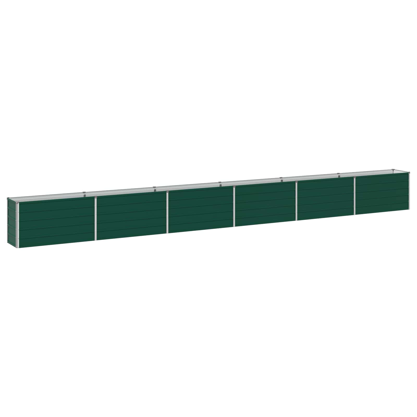 Verhoogd Tuinbed Groen 600 x 40 x 55 cm koudgewalst stalen image 1