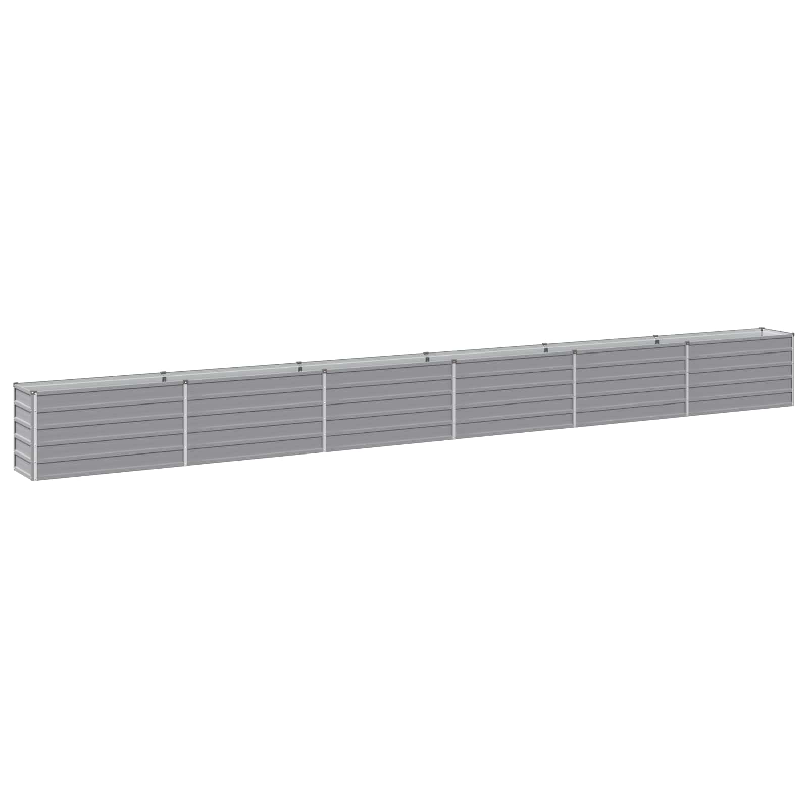 Verhoogd Tuinbed Grijs 600 x 40 x 55 cm koudgewalst staal image 1