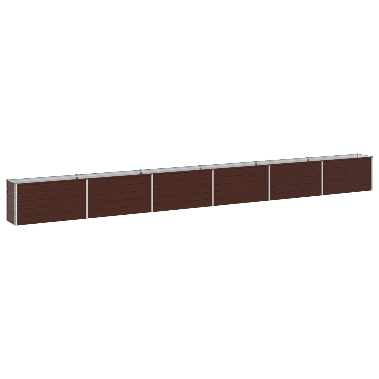 Verhoogd Tuinbed Bruin 600 x 40 x 55 cm koudgewalst staal image 1