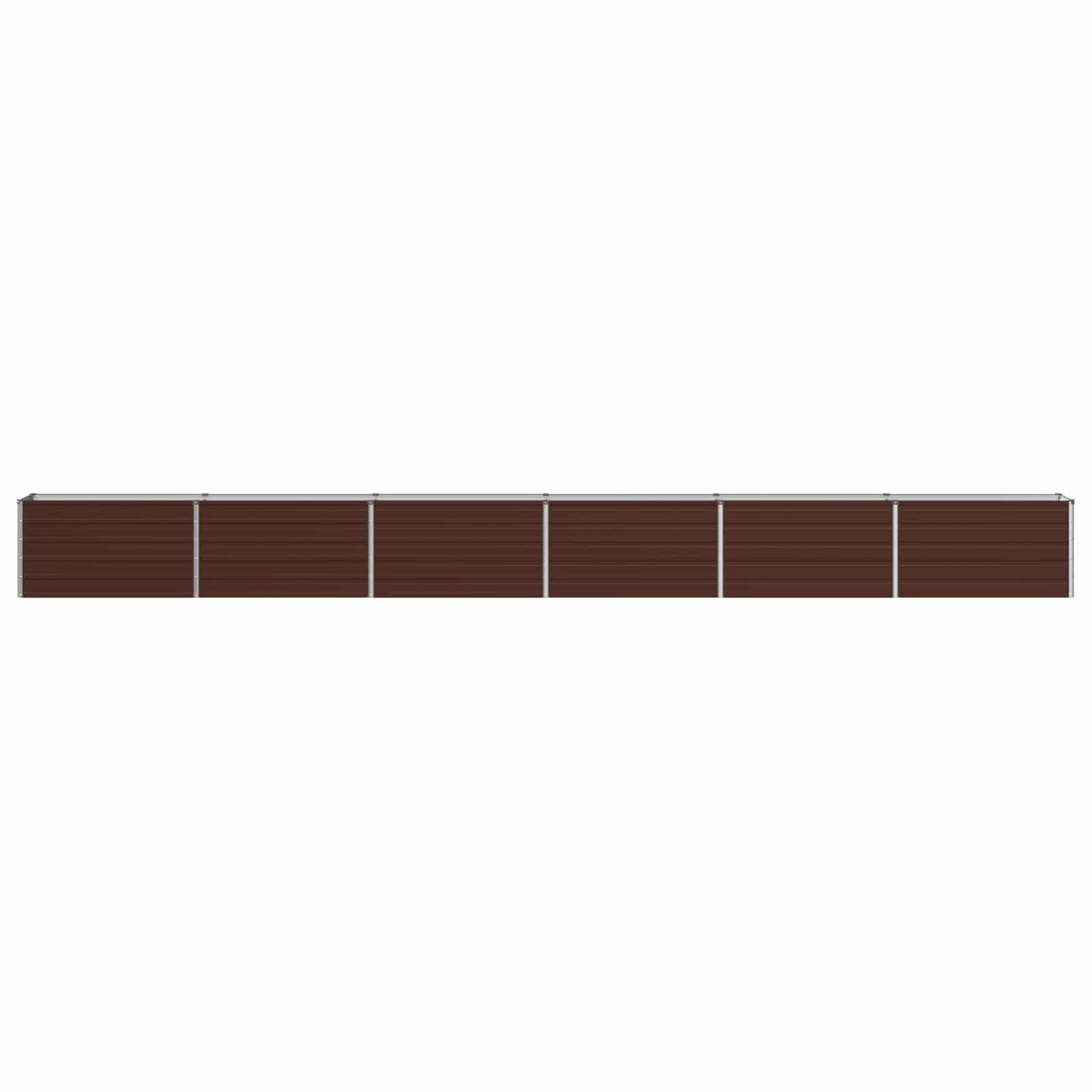Verhoogd Tuinbed Bruin 600 x 40 x 55 cm koudgewalst staal image 2
