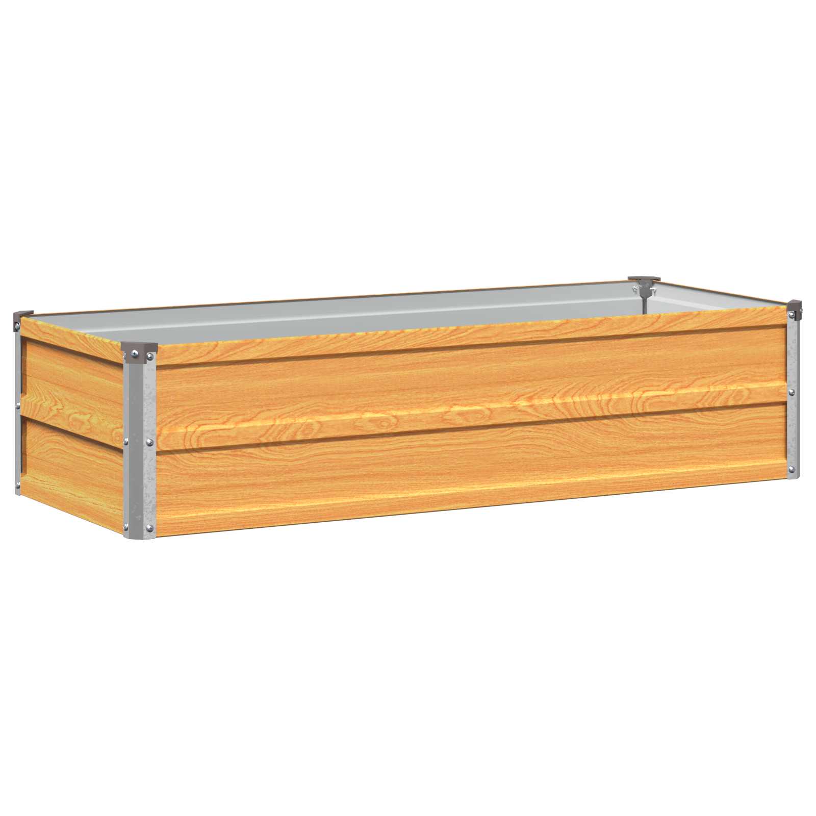 Verhoogd Tuinbed Naturel 100 x 40 x 24 cm koudgewalst staal image 2