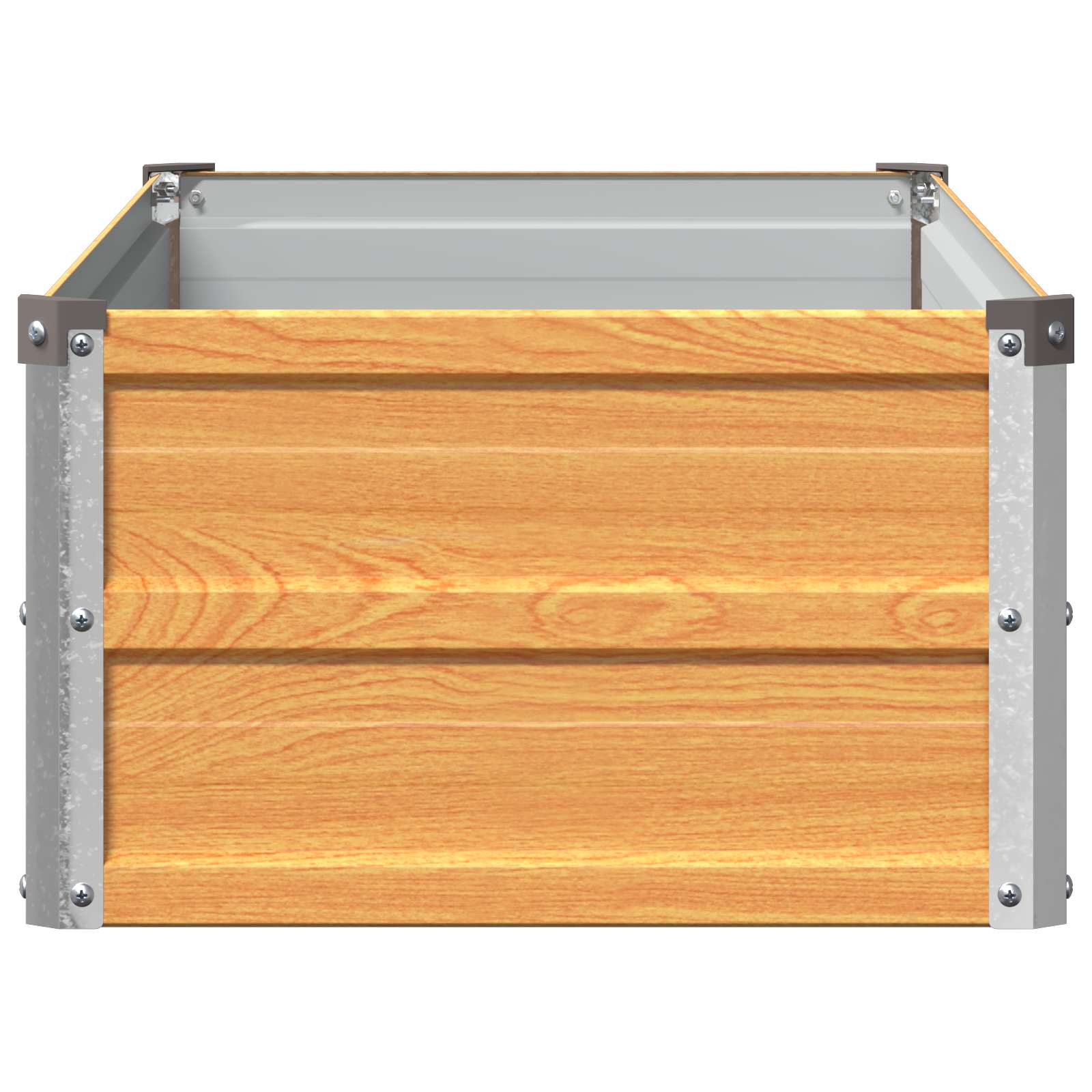 Verhoogd Tuinbed Naturel 100 x 40 x 24 cm koudgewalst staal image 4
