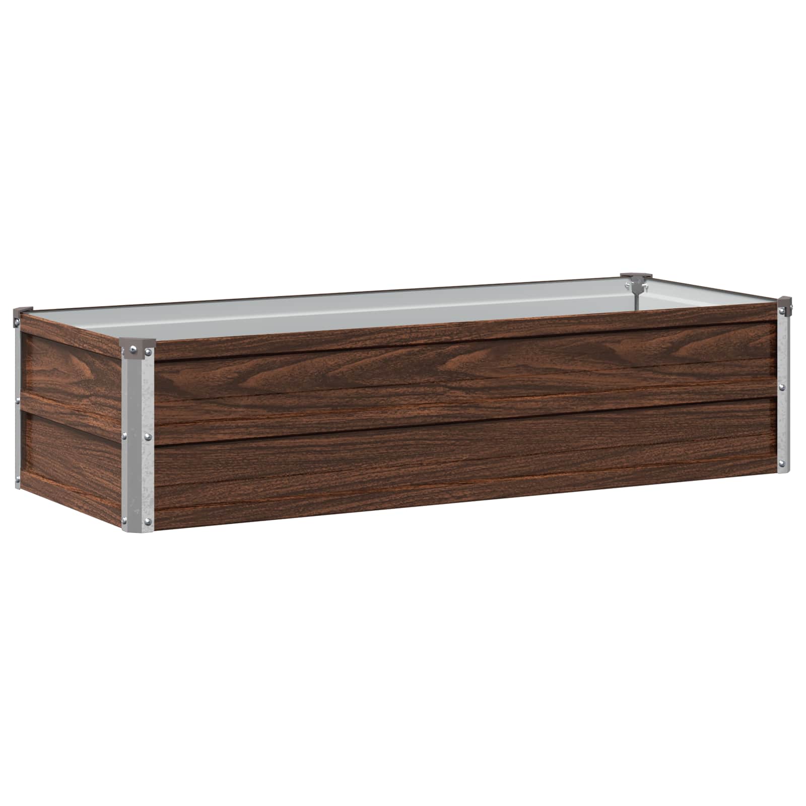 Verhoogd Tuinbed Zwart 100 x 40 x 24 cm koudgewalst staal image 2