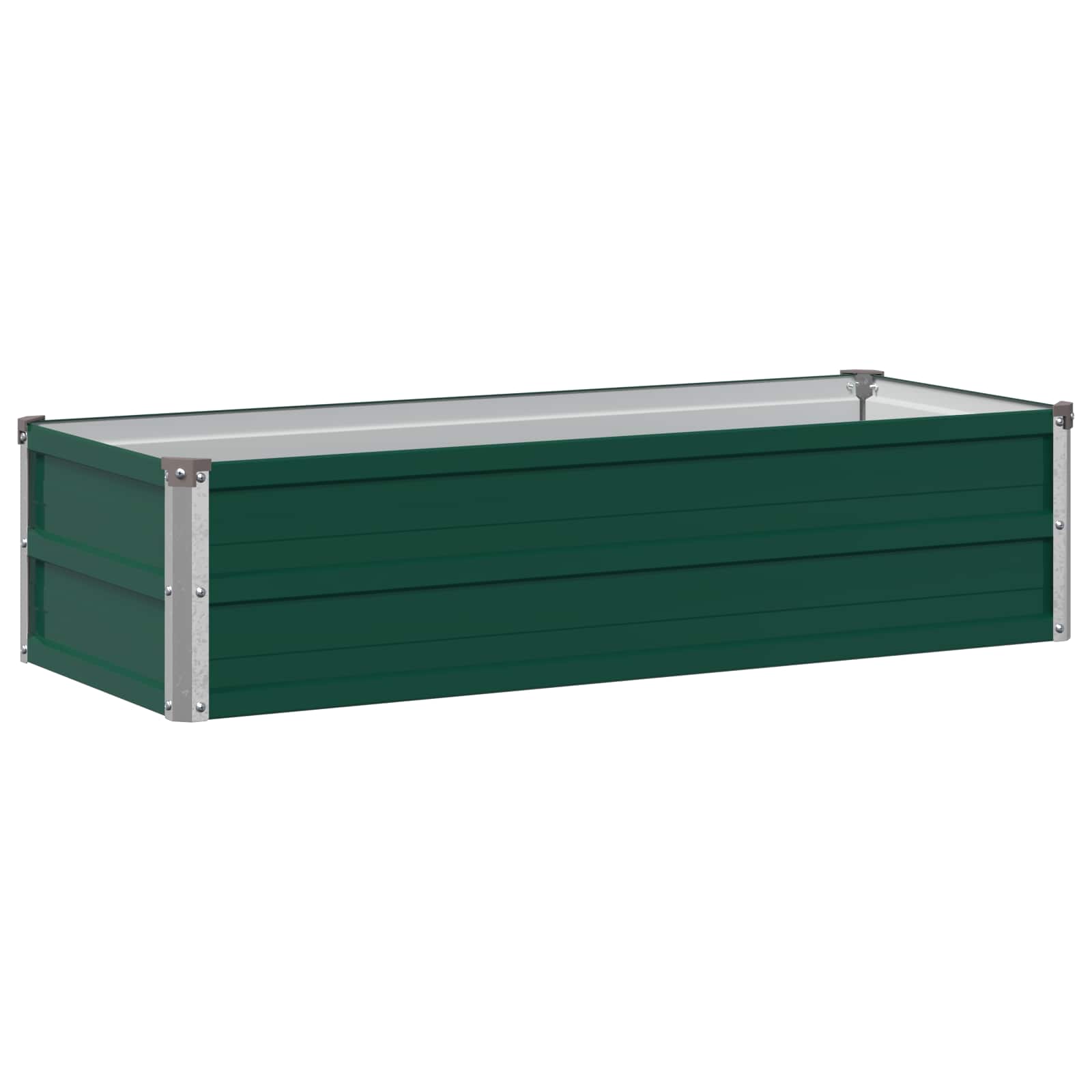 Verhoogd Tuinbed Groen 100 x 40 x 24 cm koudgewalst stalen image 2