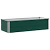 vidaXL T&otilde;stetud Aiapeenar Roheline 100 x 40 x 24 cm k&uuml;lmvalatud teras