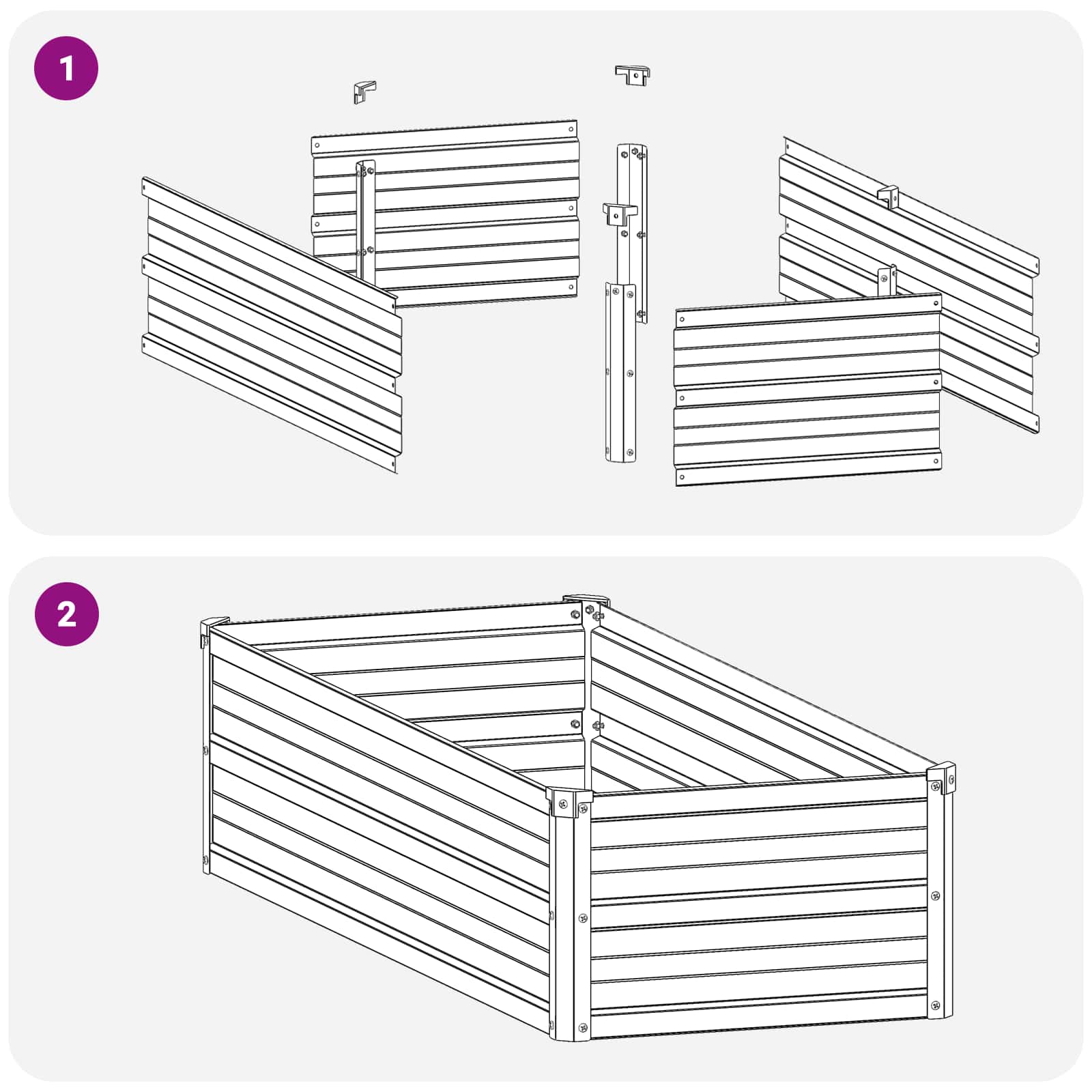Verhoogd Tuinbed Pastelgroen 100 x 40 x 24 cm koudgewalst staal image 8