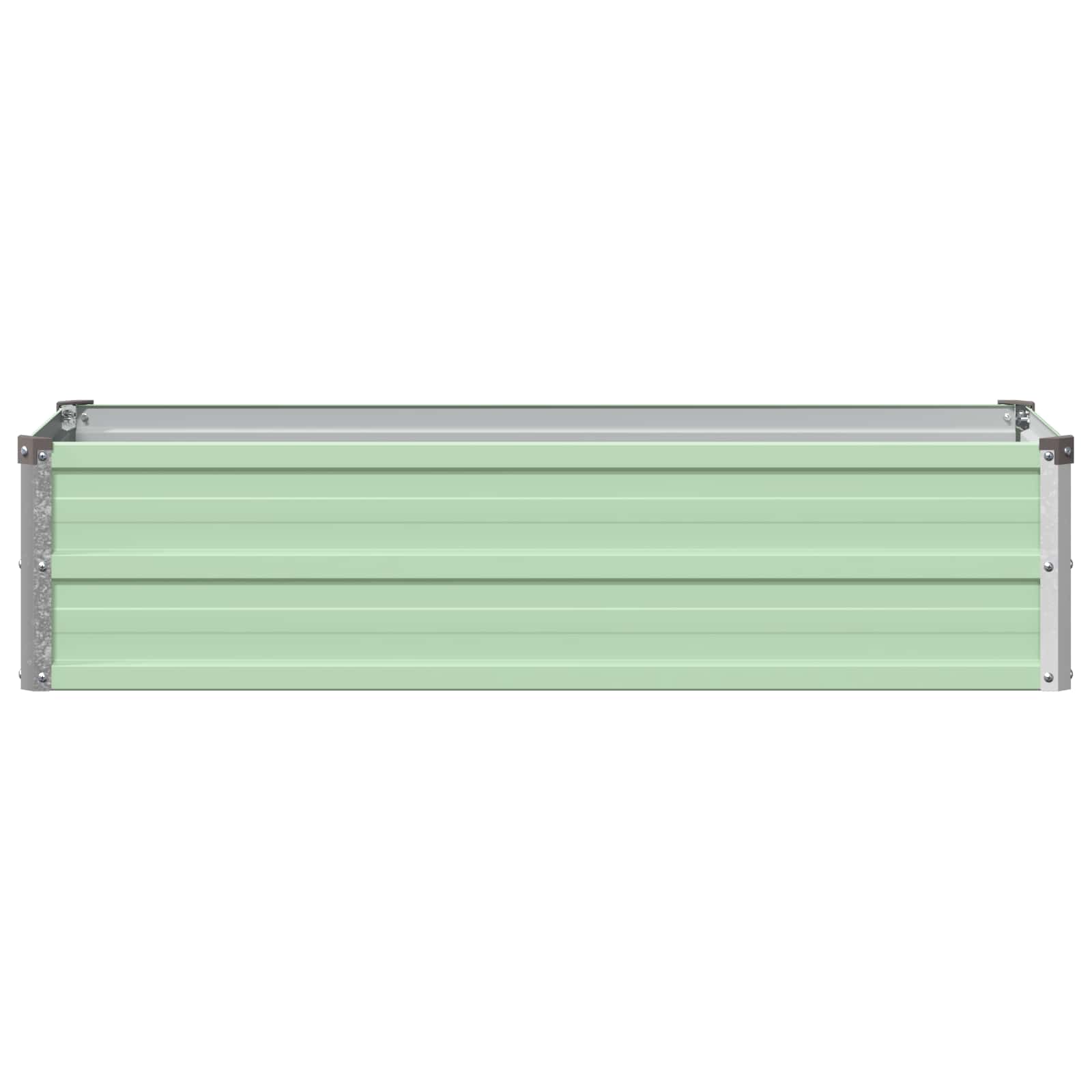 Verhoogd Tuinbed Pastelgroen 100 x 40 x 24 cm koudgewalst staal image 3