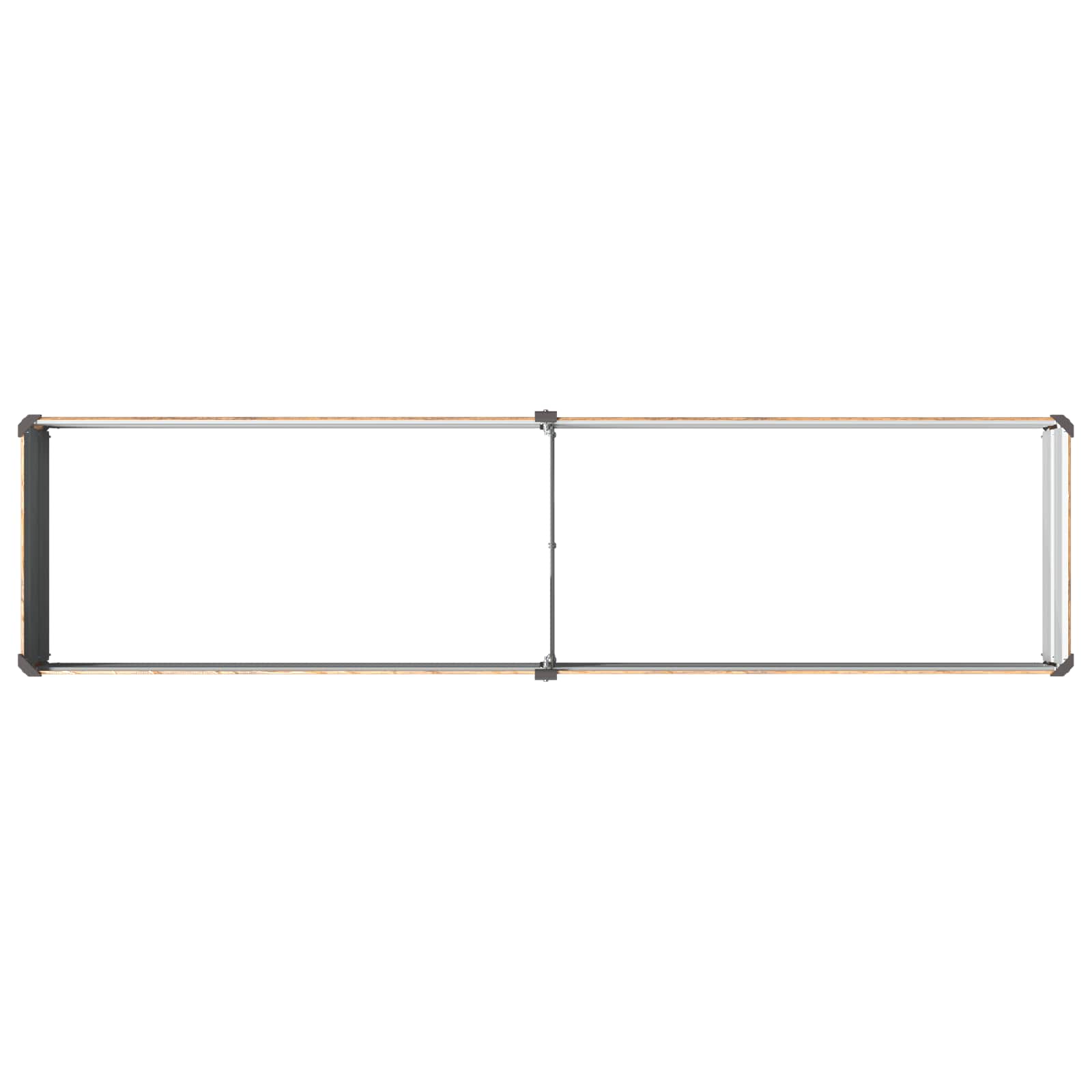 Verhoogd Tuinbed Houtbruin 160 x 40 x 24 cm koudgewalst staal image 5