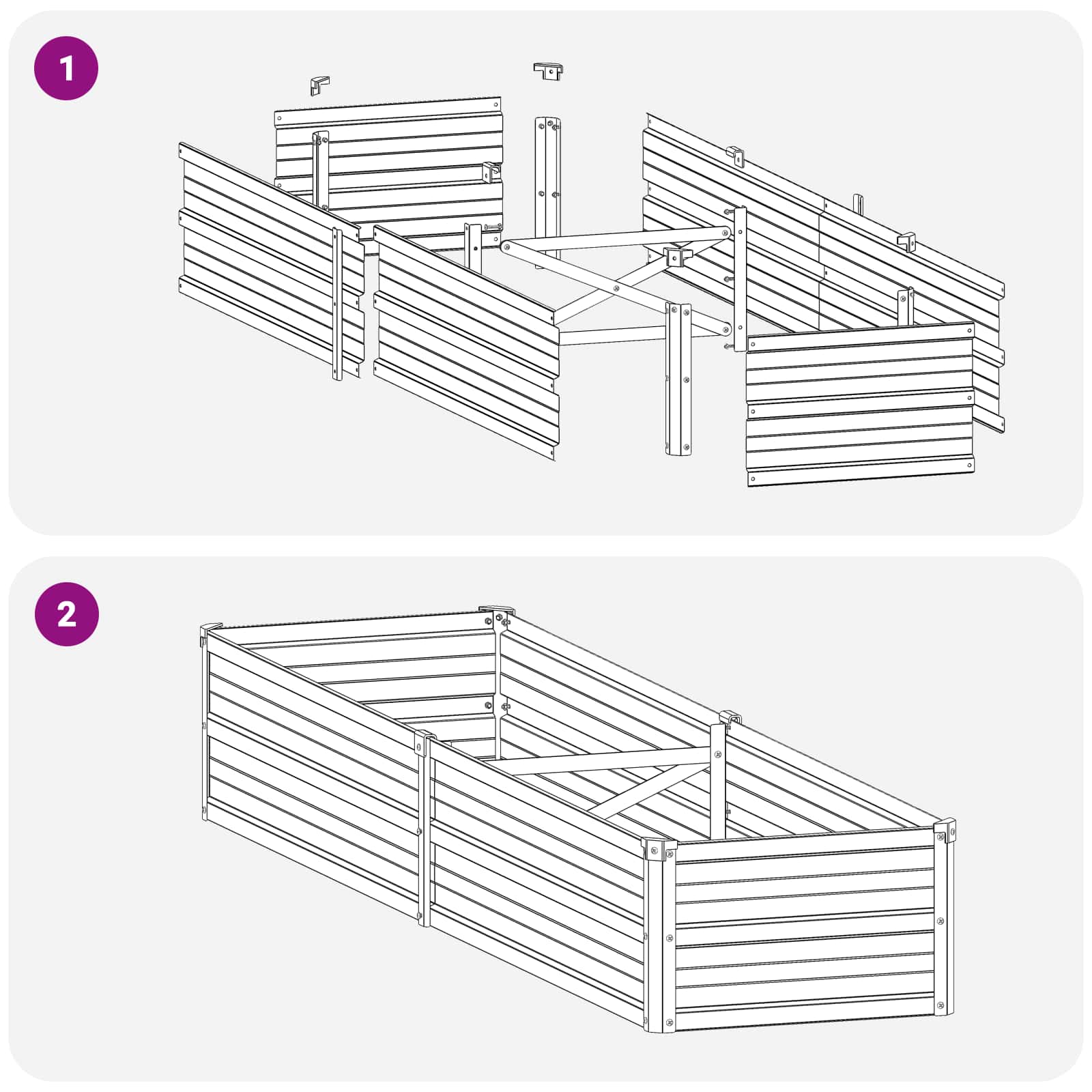 Verhoogd Tuinbed Zwart 160 x 40 x 24 cm koudgewalst staal image 8