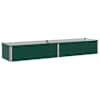 vidaXL T&otilde;stetud Aiapeenar Roheline 160 x 40 x 24 cm k&uuml;lmvalatud teras