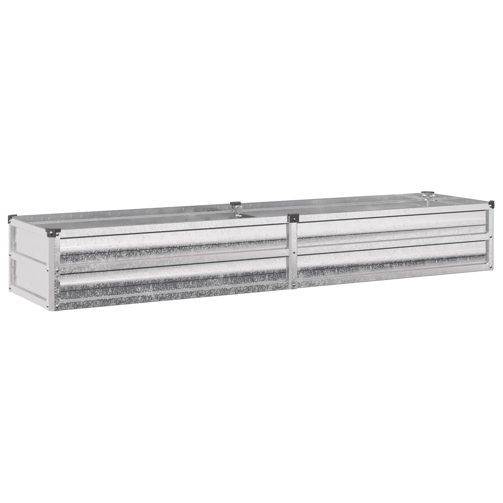 Verhoogd Tuinbed Zilverkleurig 160 x 40 x 24 cm gegalvaniseerd image 2