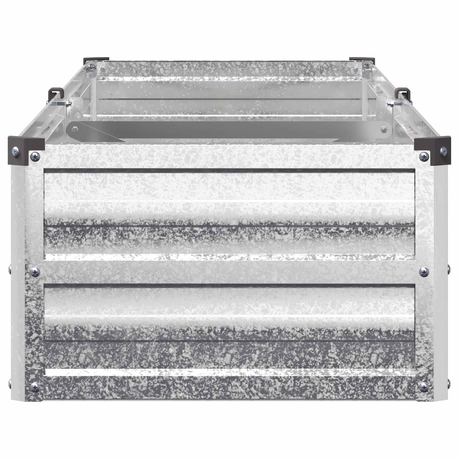 Verhoogd Tuinbed Zilverkleurig 160 x 40 x 24 cm gegalvaniseerd image 4