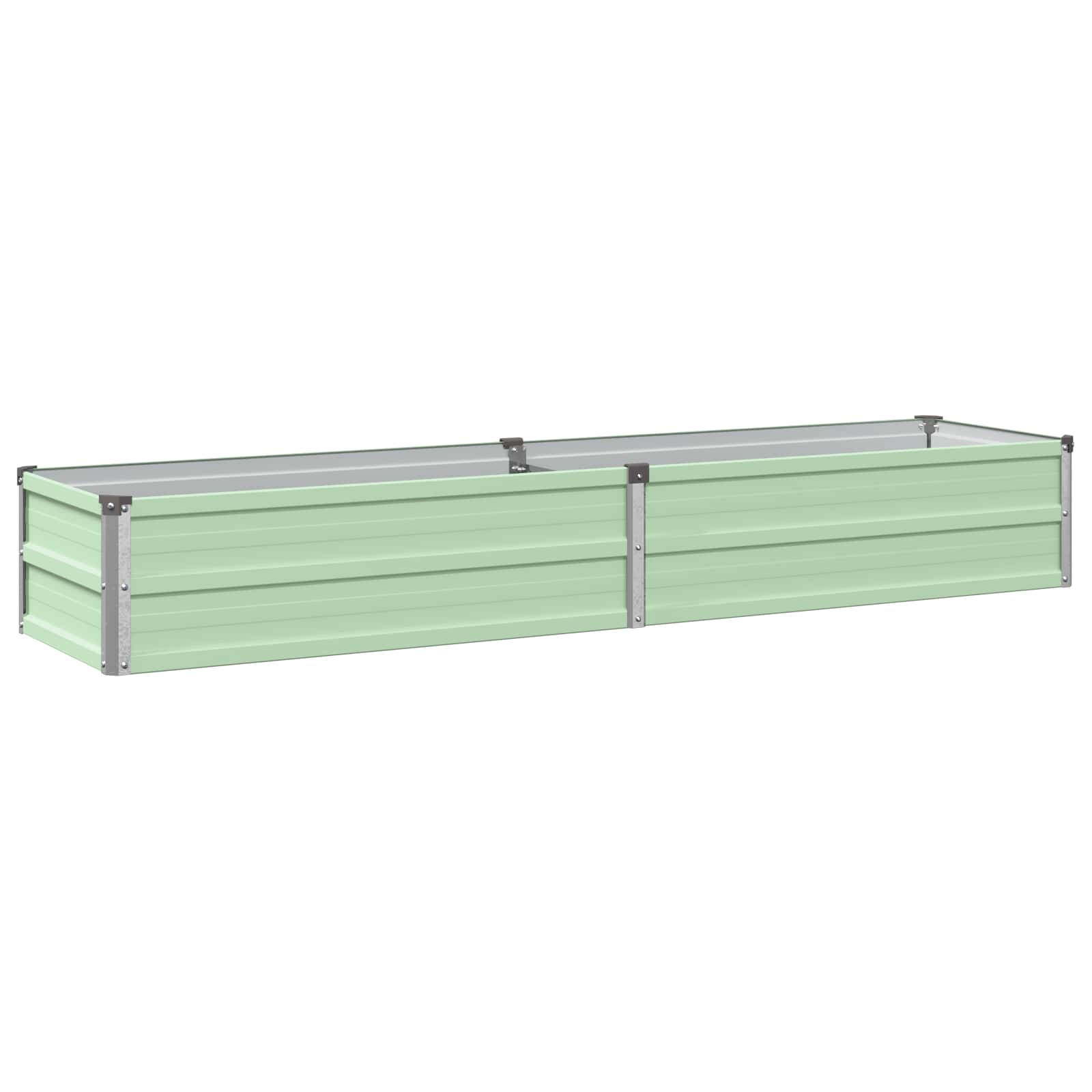 Verhoogd Tuinbed Pastelgroen 160 x 40 x 24 cm koudgewalst staal image 2