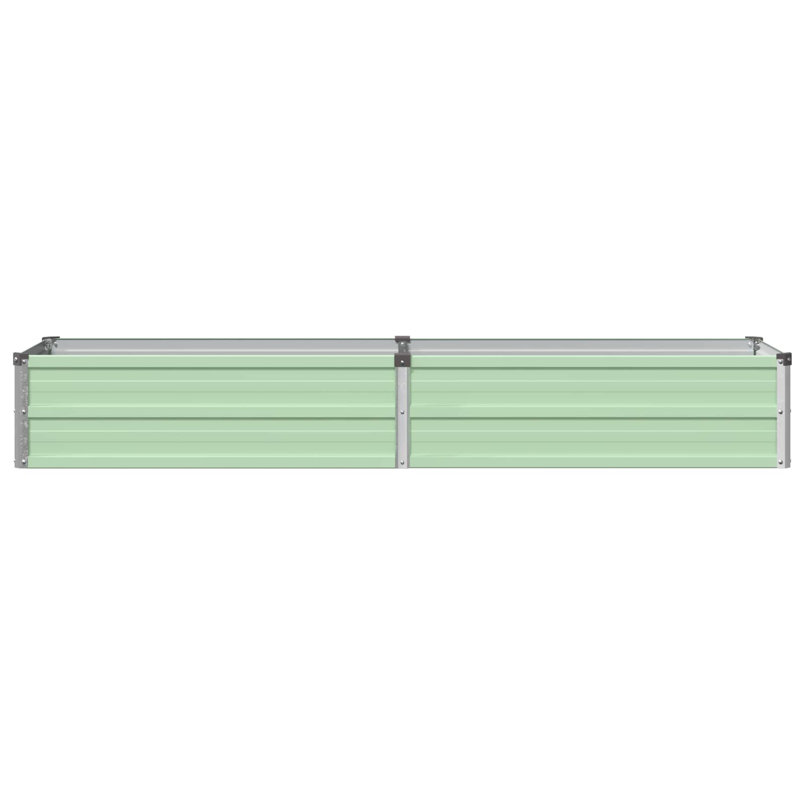 Verhoogd Tuinbed Pastelgroen 160 x 40 x 24 cm koudgewalst staal image 3
