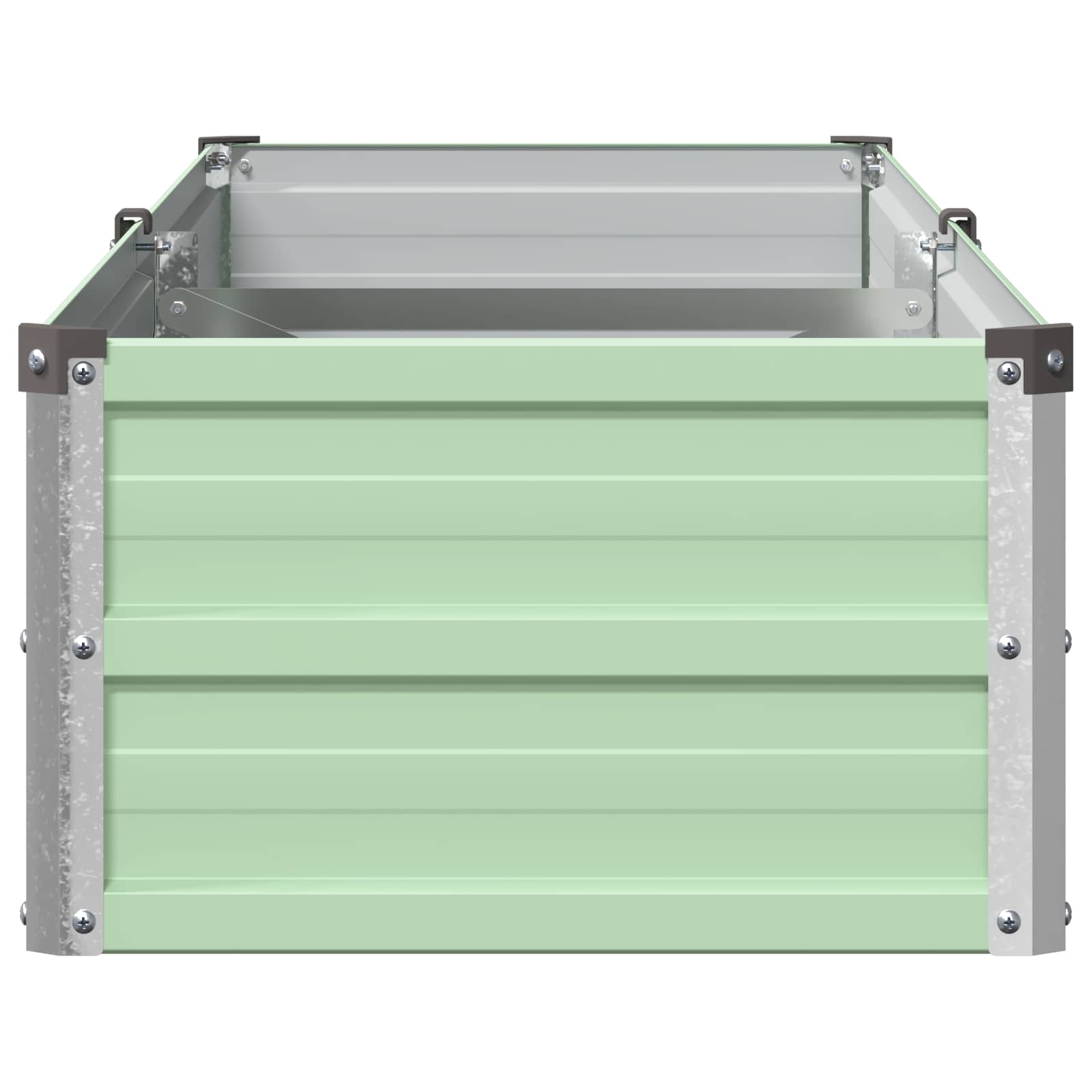 Verhoogd Tuinbed Pastelgroen 160 x 40 x 24 cm koudgewalst staal image 4