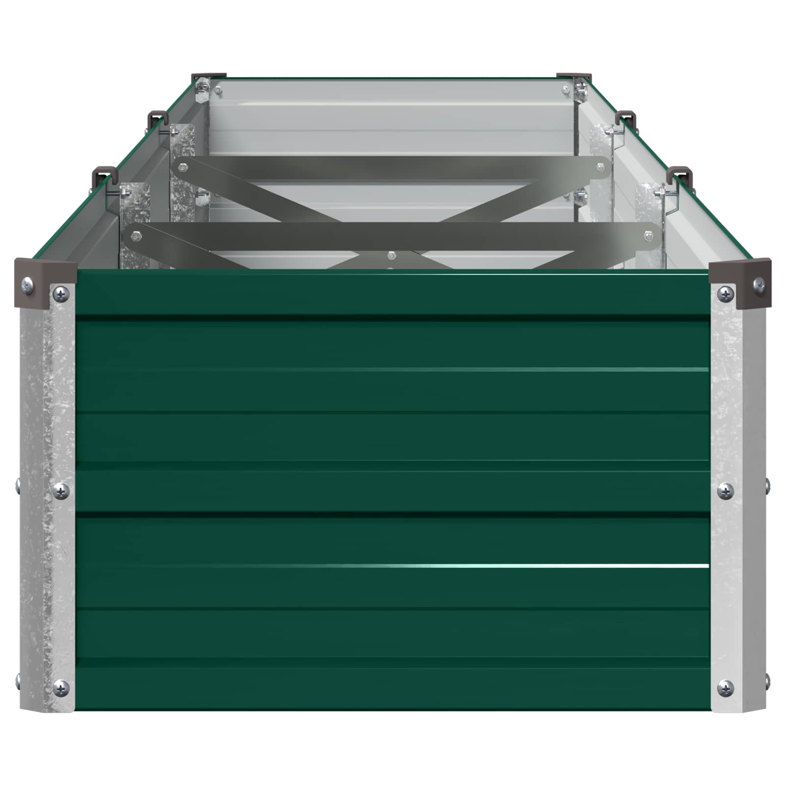 Verhoogd Tuinbed Groen 240 x 40 x 24 cm koudgewalst stalen image 4