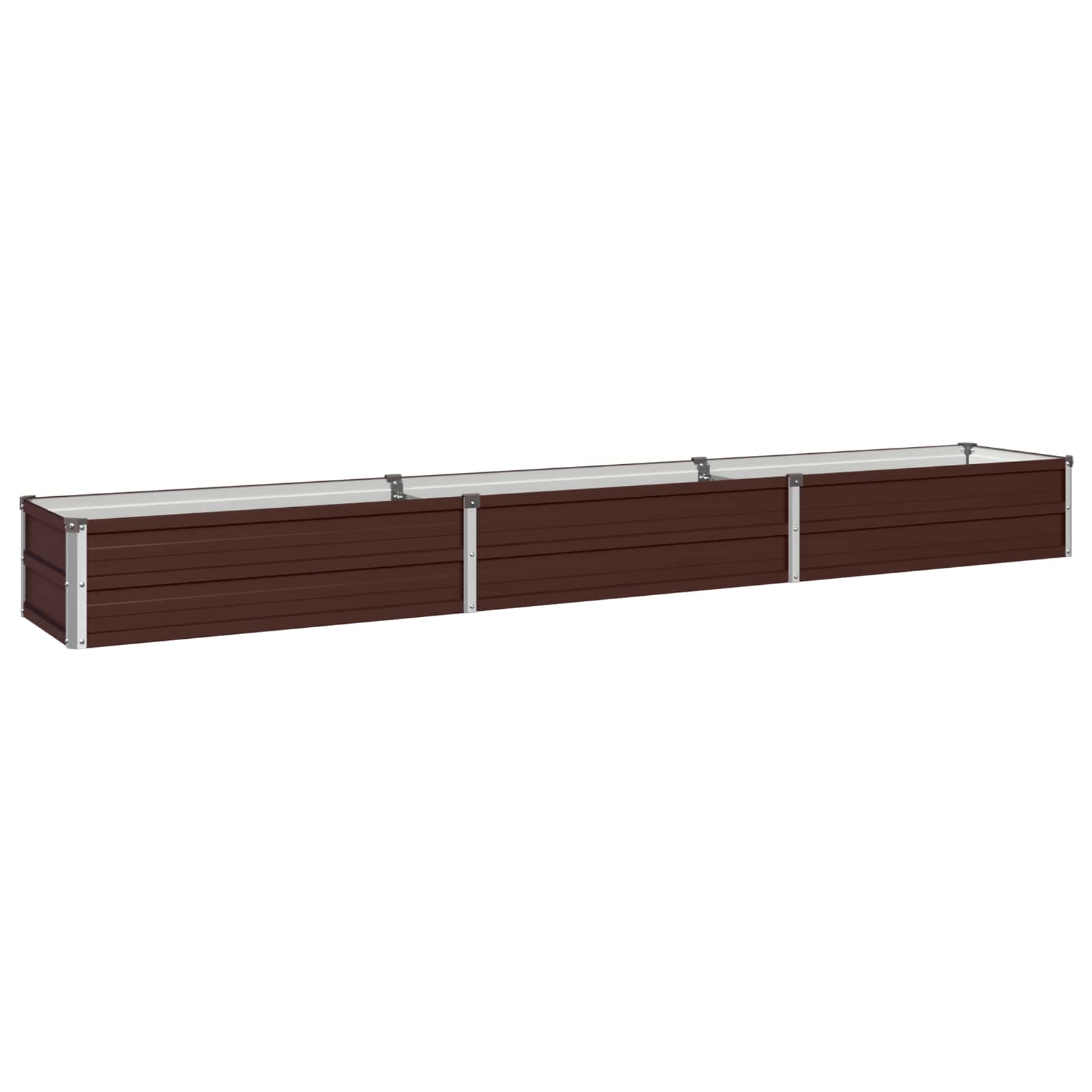 Verhoogd Tuinbed Bruin 240 x 40 x 24 cm koudgewalst staal image 2