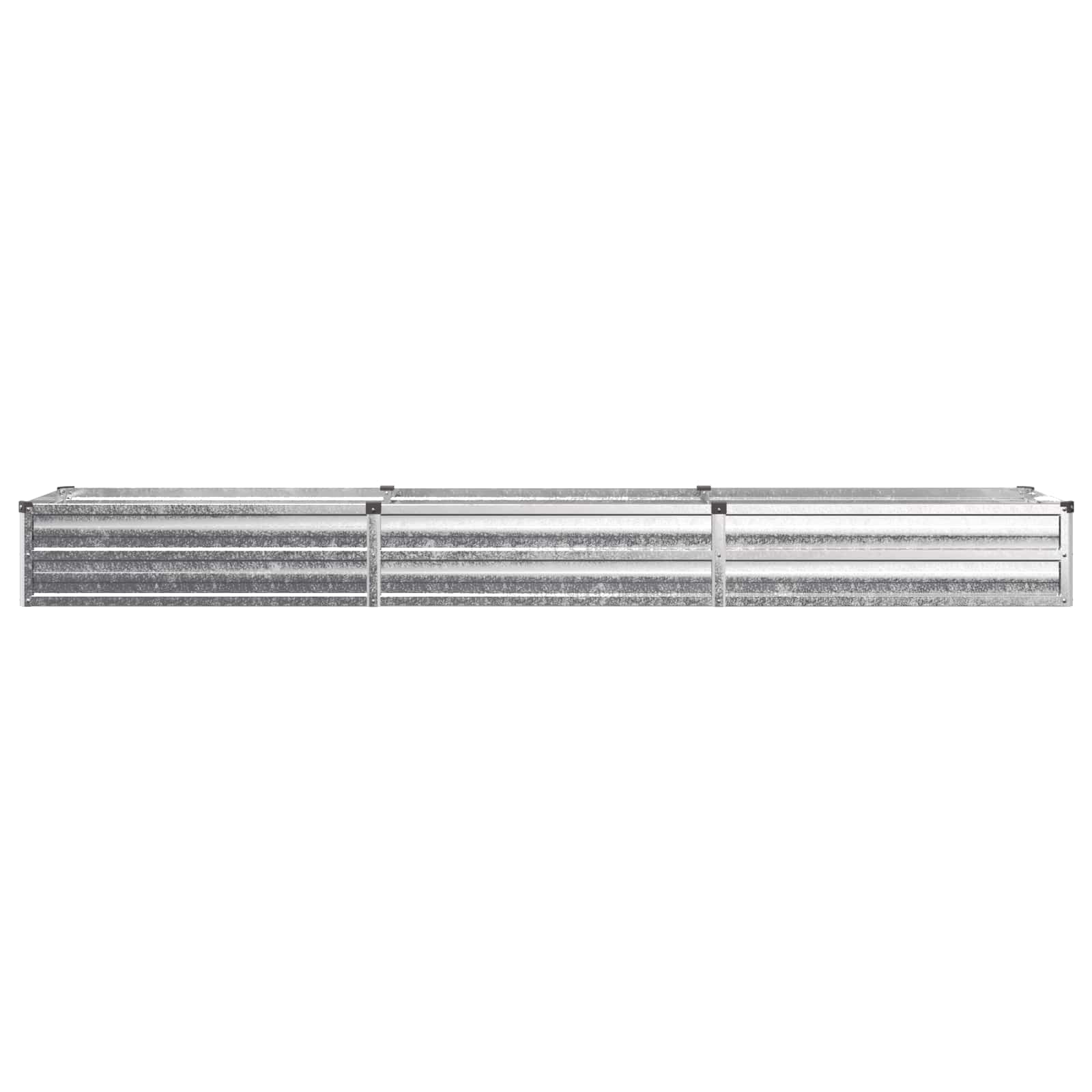 Verhoogd Tuinbed Zilverkleurig 240 x 40 x 24 cm gegalvaniseerd image 3