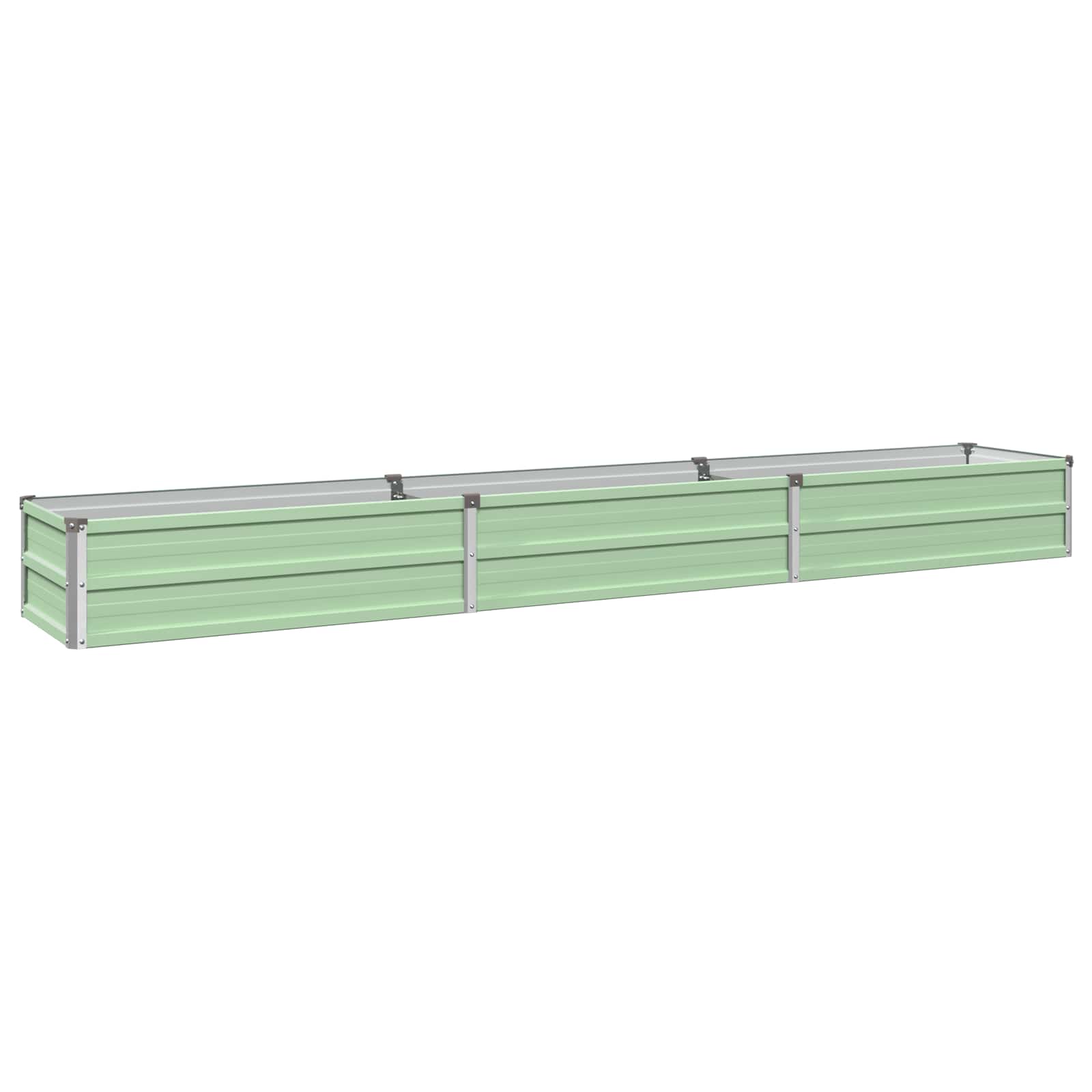 Verhoogd Tuinbed Pastelgroen 240 x 40 x 24 cm koudgewalst staal image 2