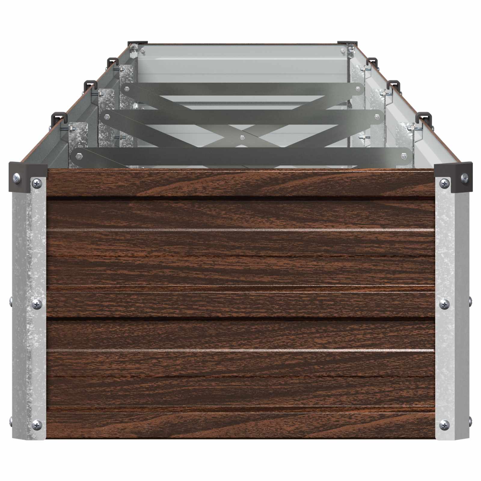 Verhoogd Tuinbed Zwart 320 x 40 x 24 cm koudgewalst staal image 4