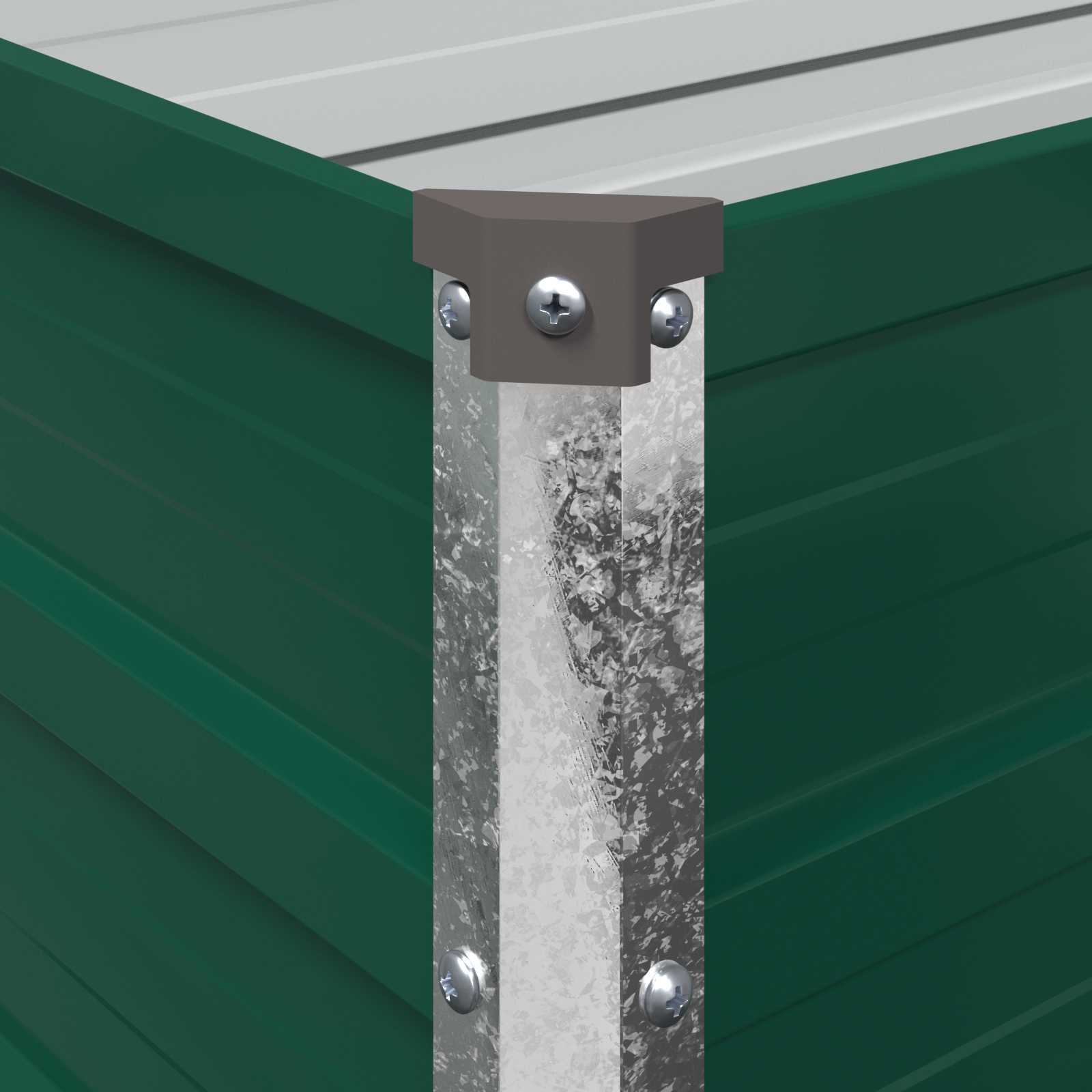 Verhoogd Tuinbed Groen 320 x 40 x 24 cm koudgewalst stalen image 6