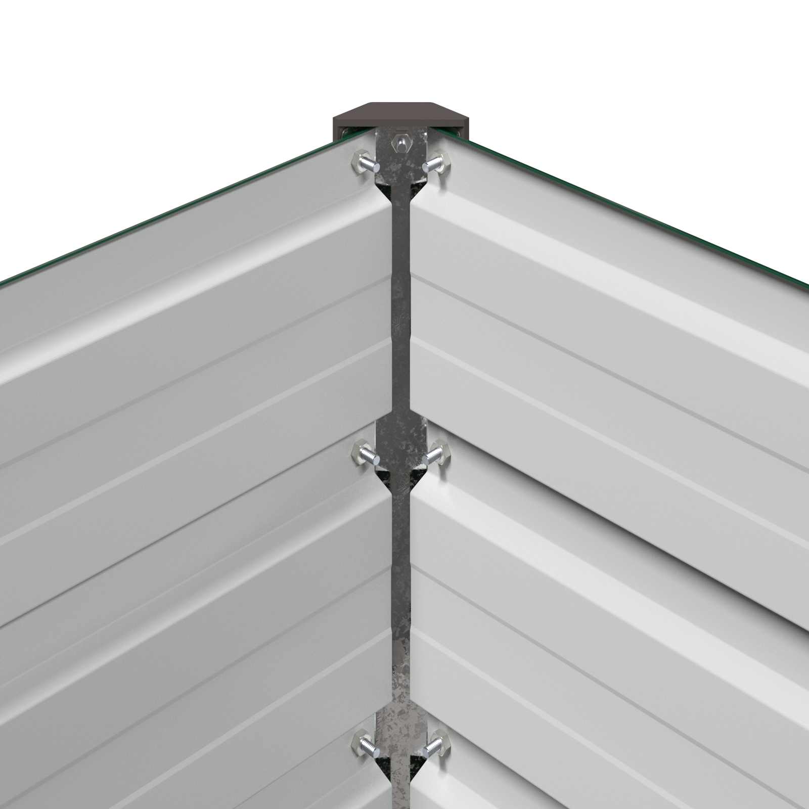 Verhoogd Tuinbed Groen 320 x 40 x 24 cm koudgewalst stalen image 7