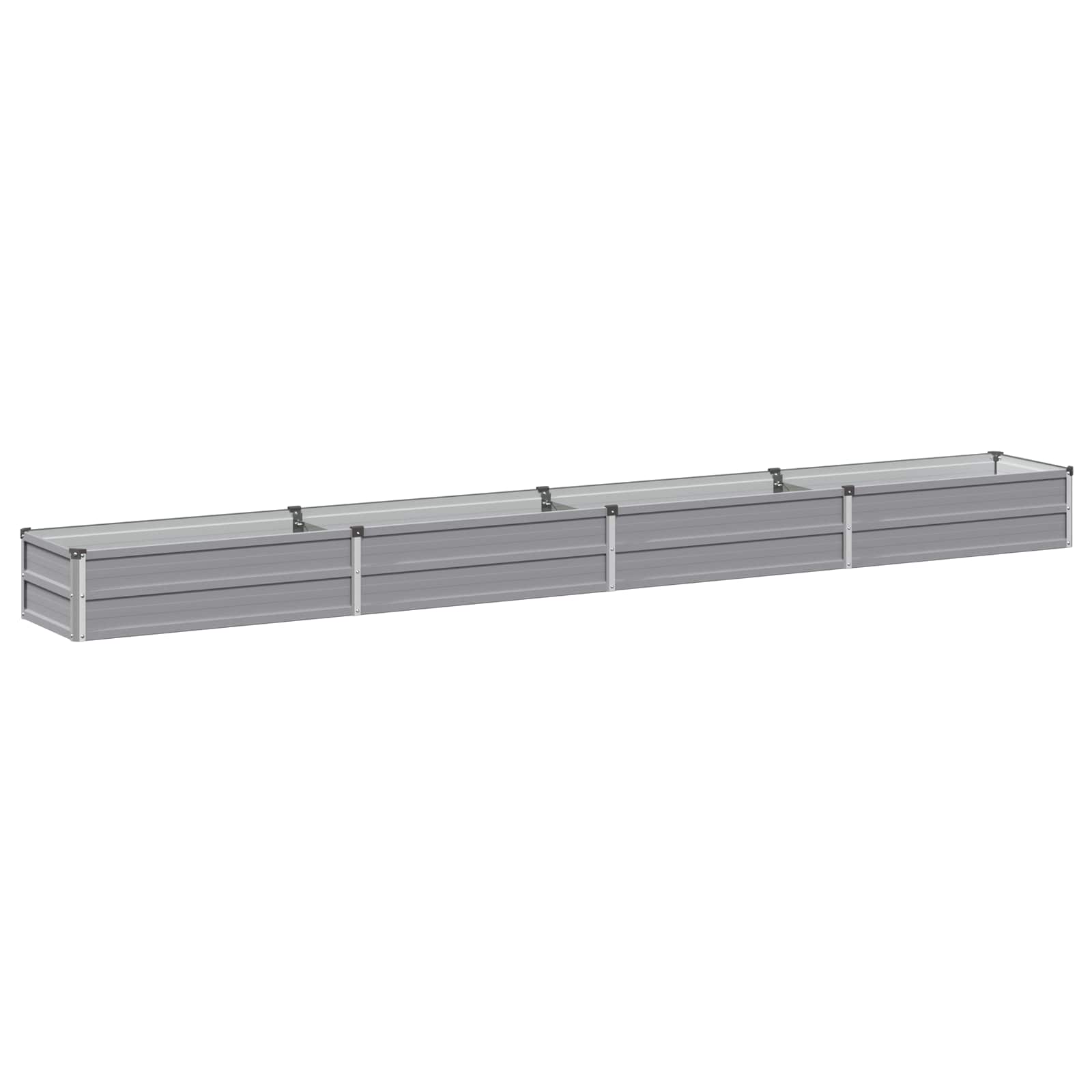 Verhoogd Tuinbed Grijs 320 x 40 x 24 cm koudgewalst staal image 2