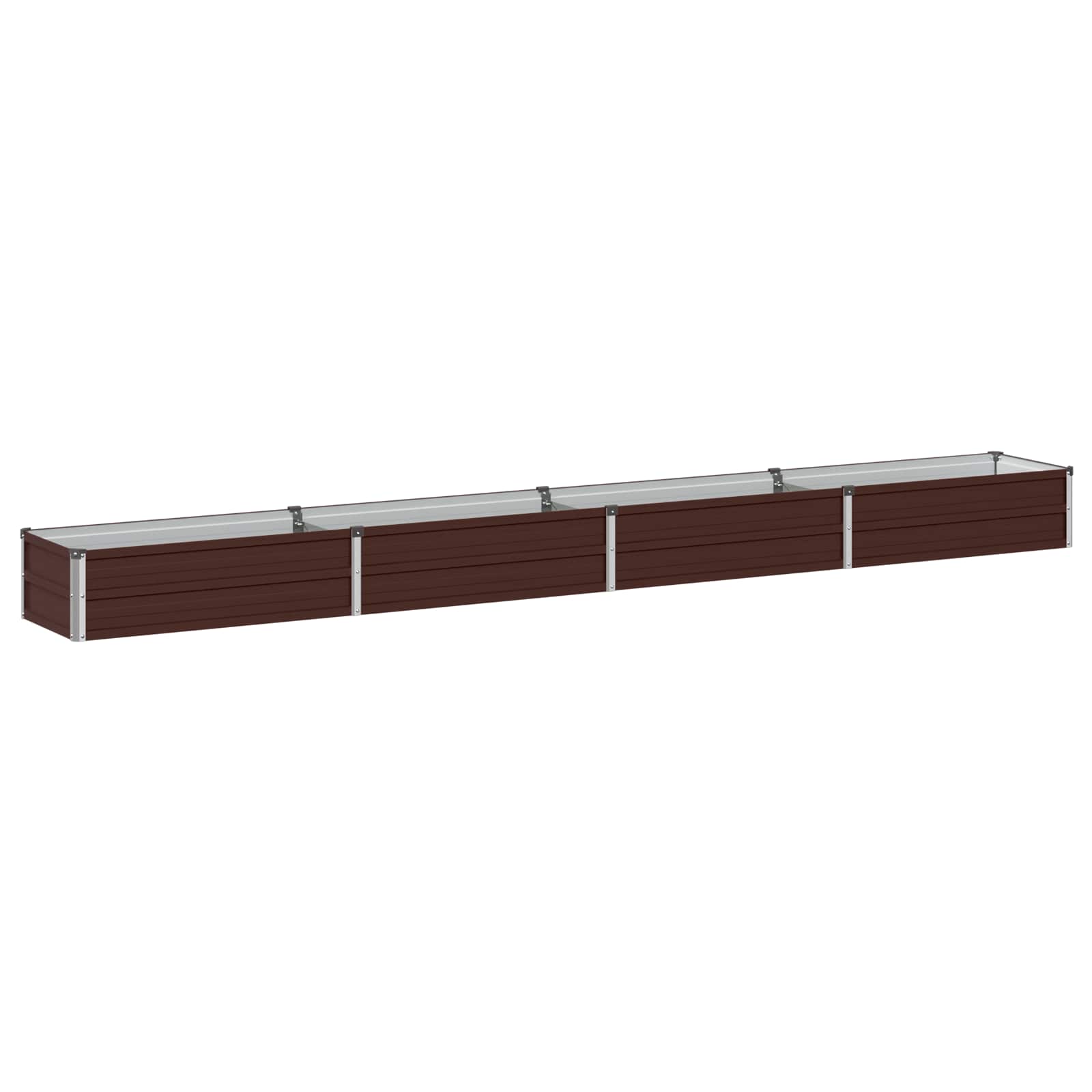 Verhoogd Tuinbed Bruin 320 x 40 x 24 cm koudgewalst staal image 2