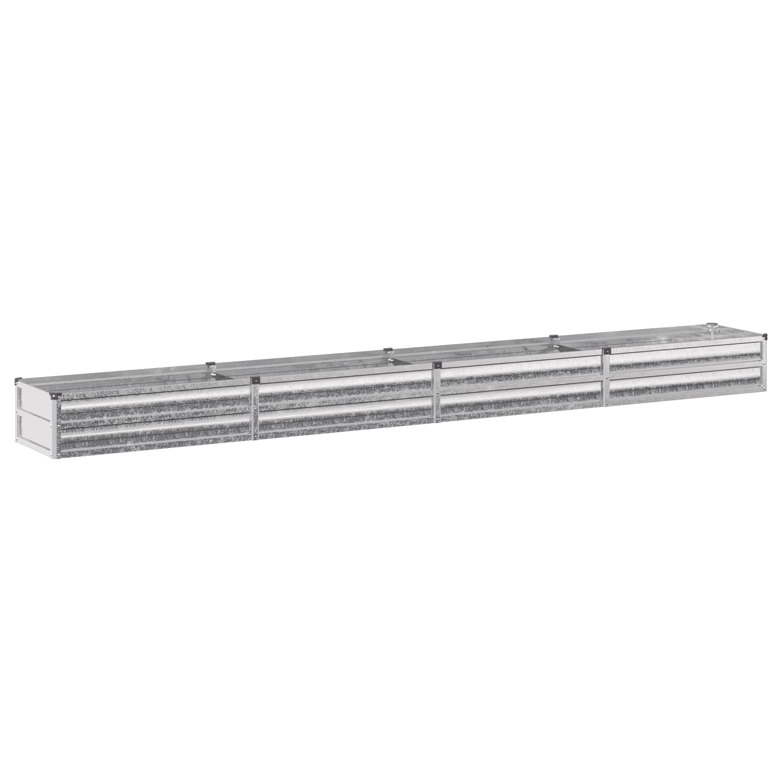 Verhoogd Tuinbed Zilverkleurig 320 x 40 x 24 cm gegalvaniseerd image 2