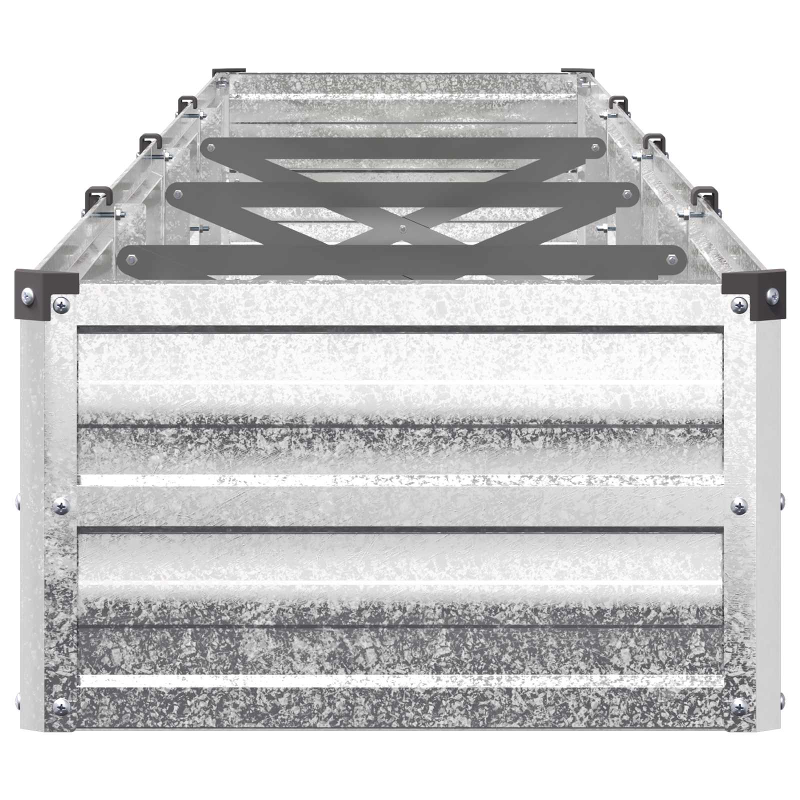 Verhoogd Tuinbed Zilverkleurig 320 x 40 x 24 cm gegalvaniseerd image 4
