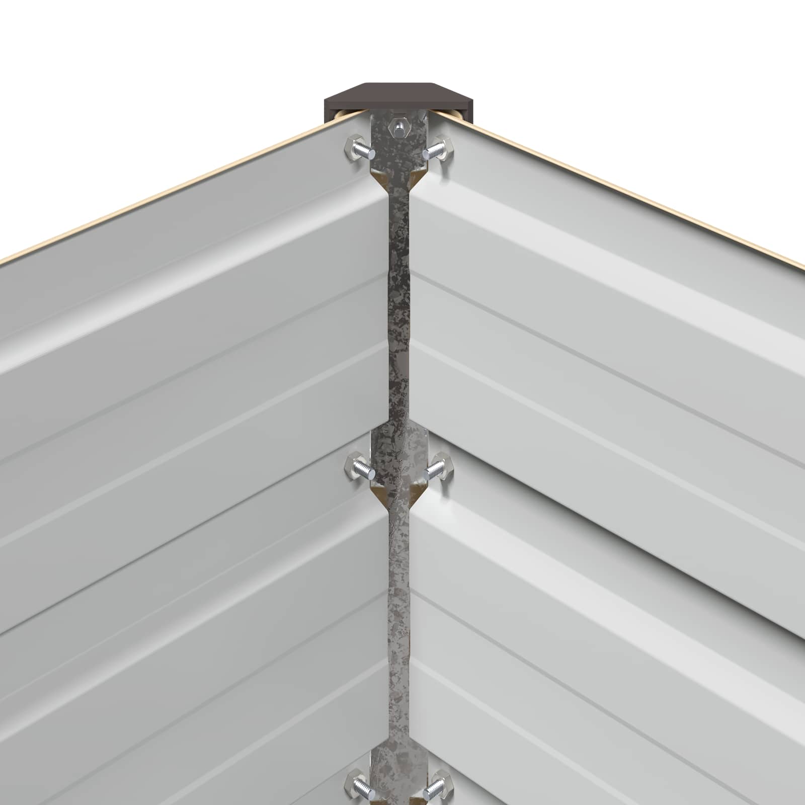 Verhoogd Tuinbed Ivoor 320 x 40 x 24 cm koudgewalst staal image 7