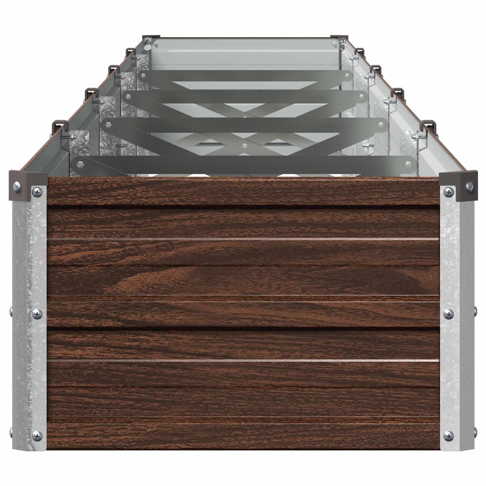 Verhoogd Tuinbed Zwart 400 x 40 x 24 cm koudgewalst staal image 4
