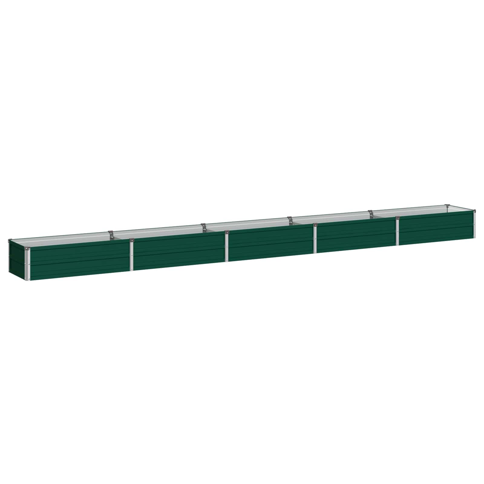Verhoogd Tuinbed Groen 400 x 40 x 24 cm koudgewalst stalen image 1